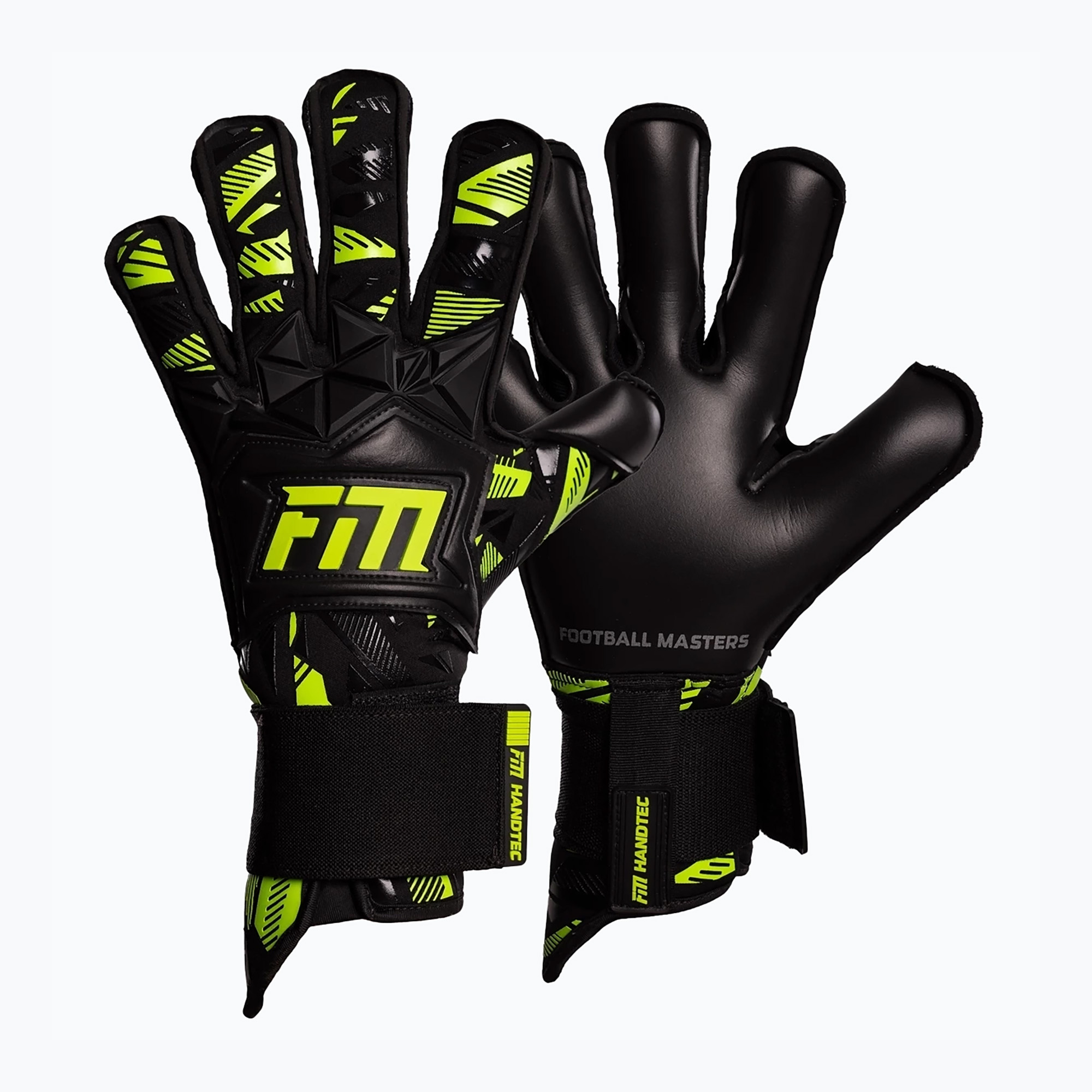 Football Masters Invictus X Pro RF green goalkeeping gloves (8)
