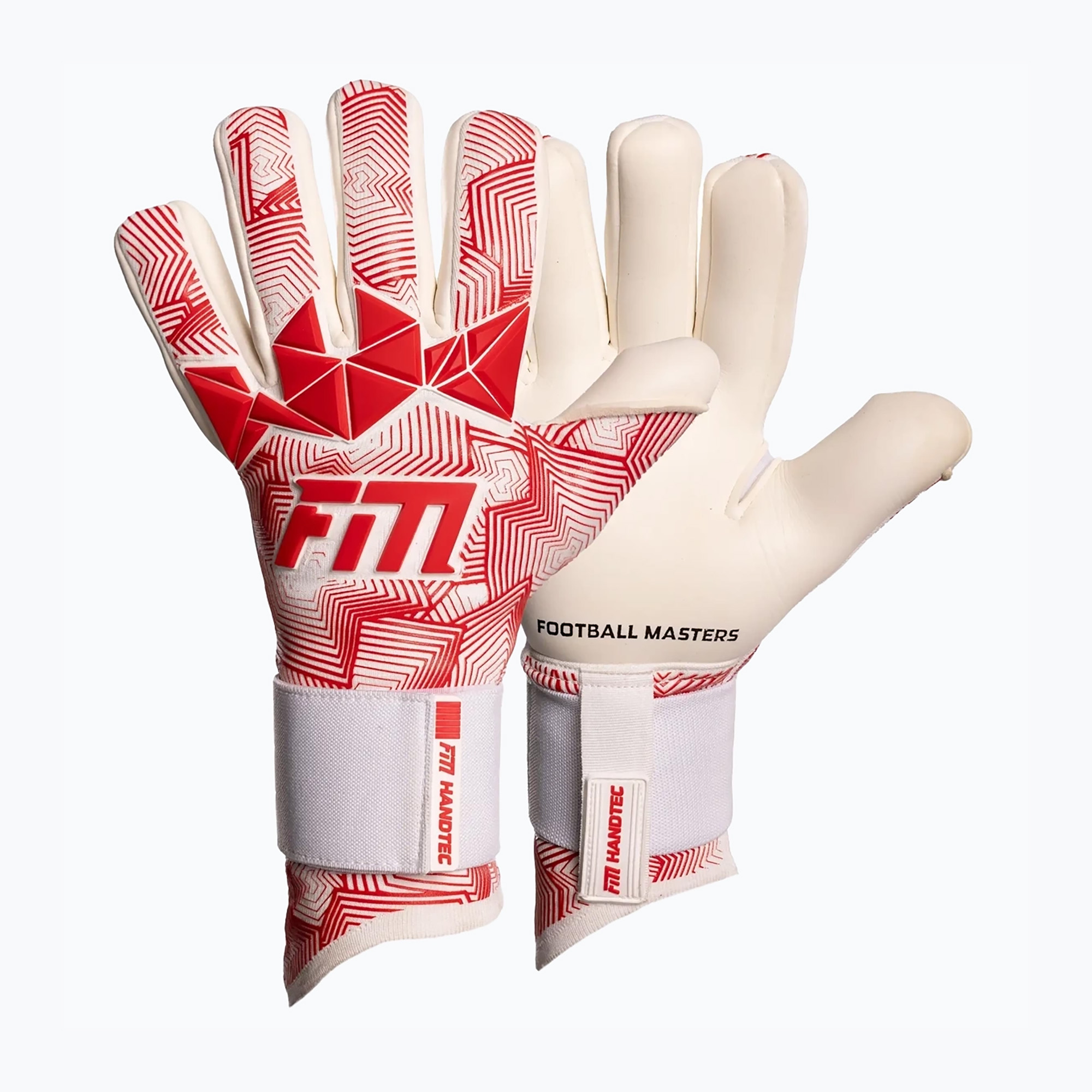 Football Masters Varis X Pro NC white/red goalkeeper's gloves (7)