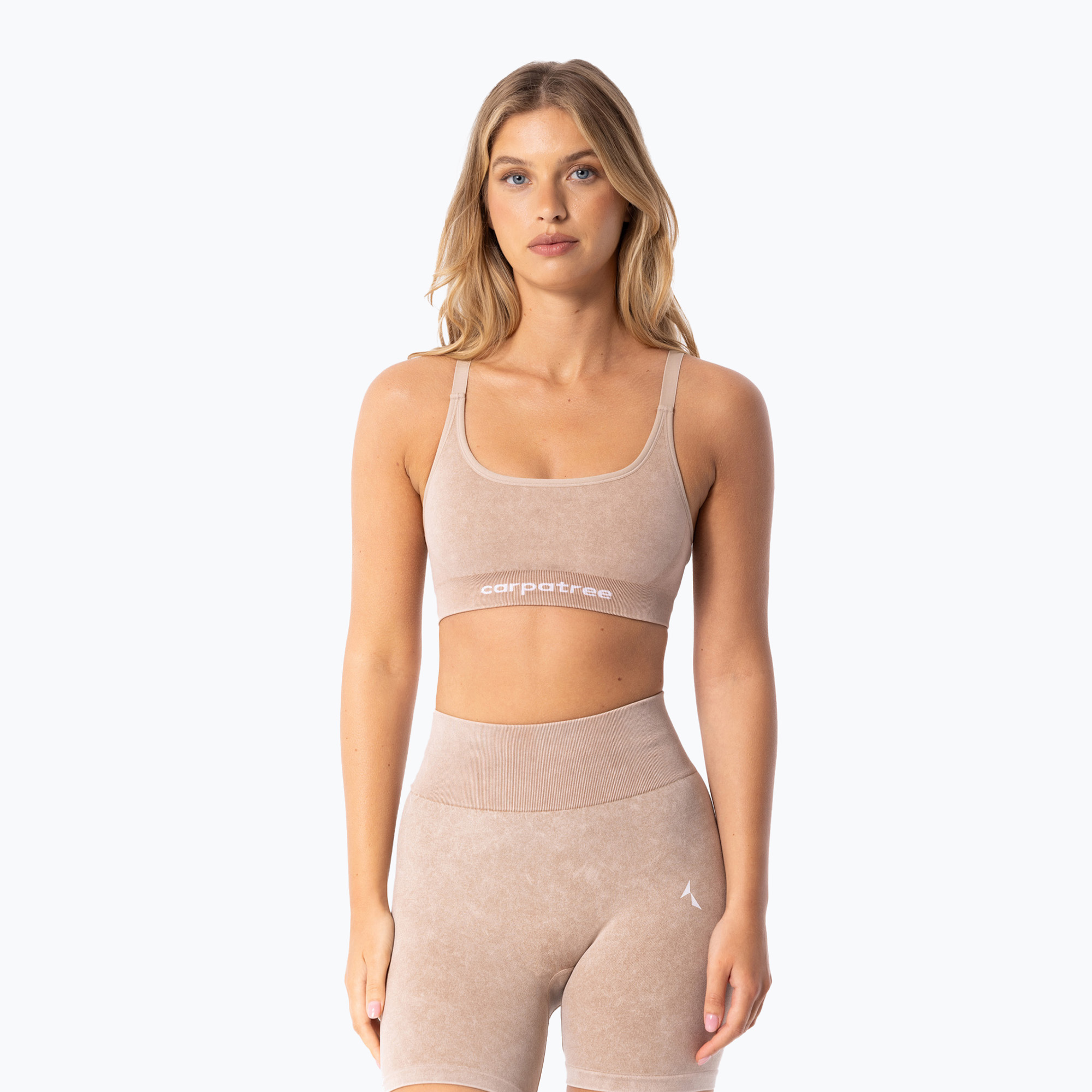 Carpatree Yasmine Seamless Strap Bra beige stone wash