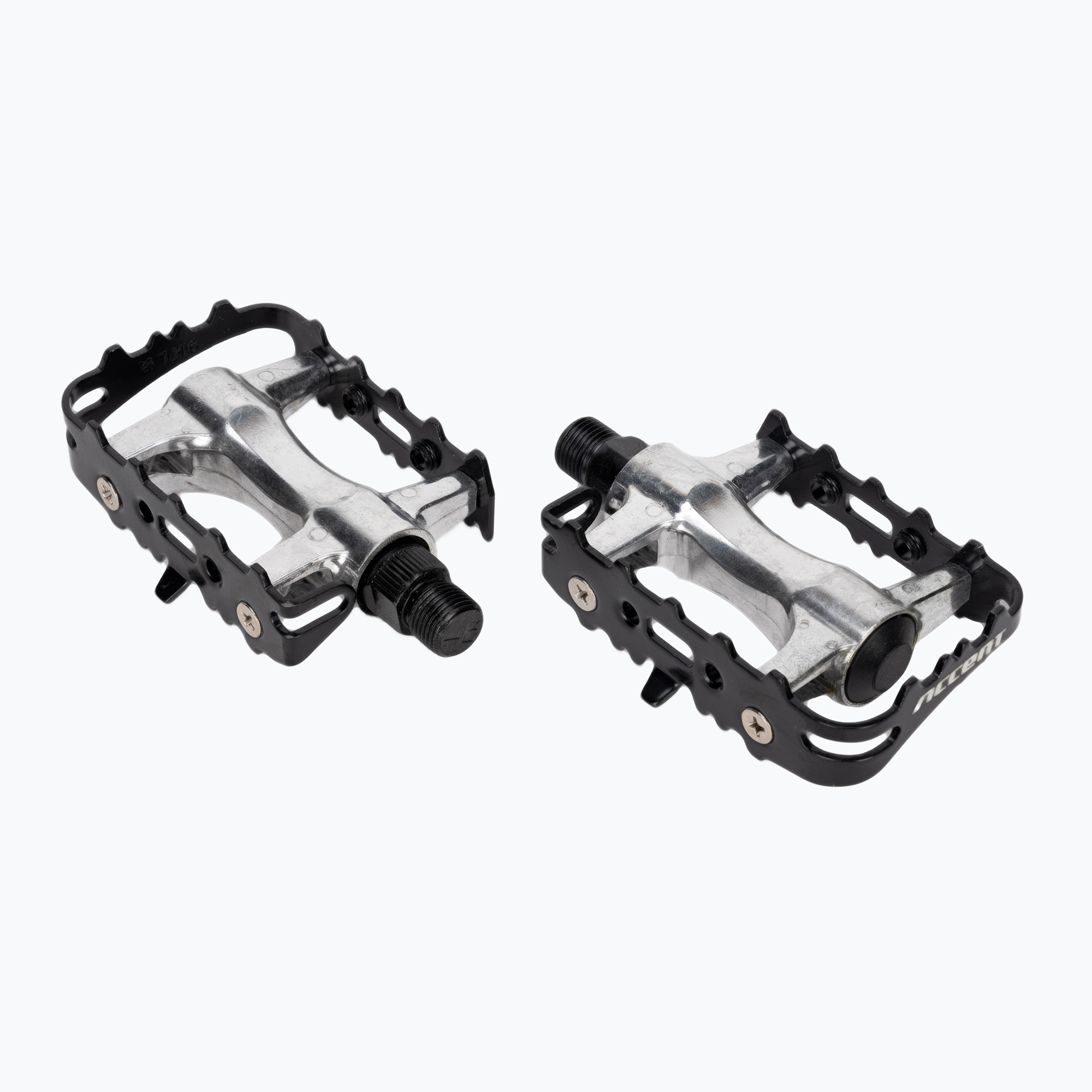 ACCENT Basic silver/black bicycle pedals