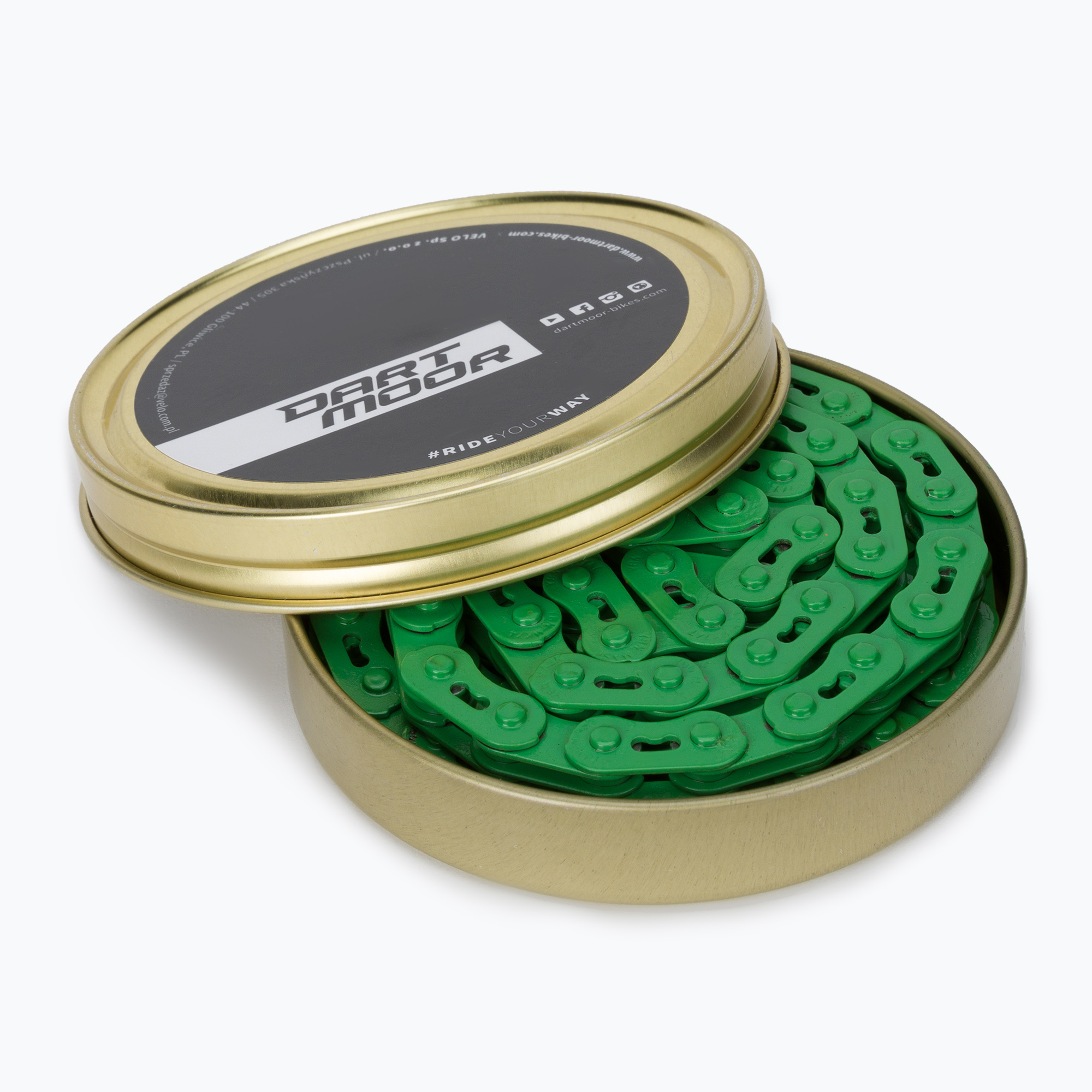 Dartmoor Core Singlespeed green bicycle chain DART-782 (3/32")