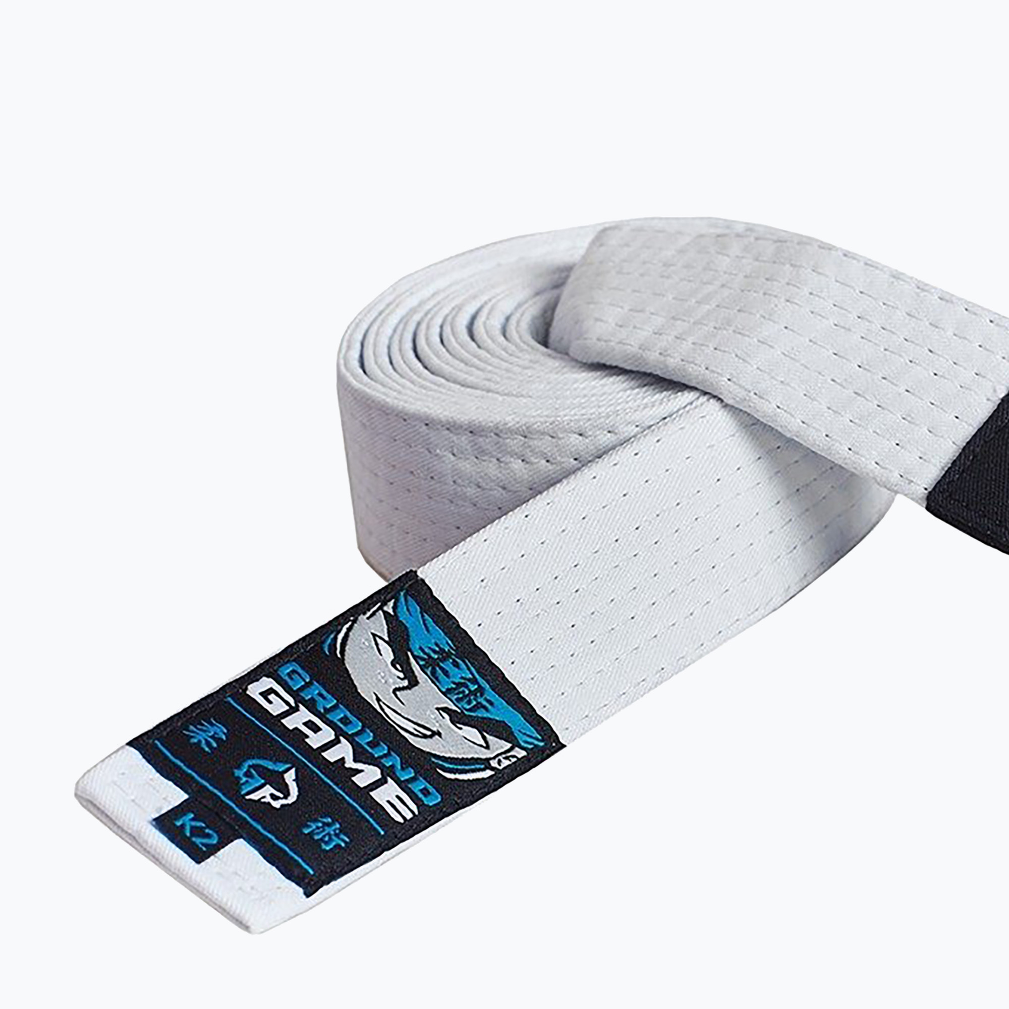 Brazilian jiu-jitsu belt for kids Ground Game white (K3)