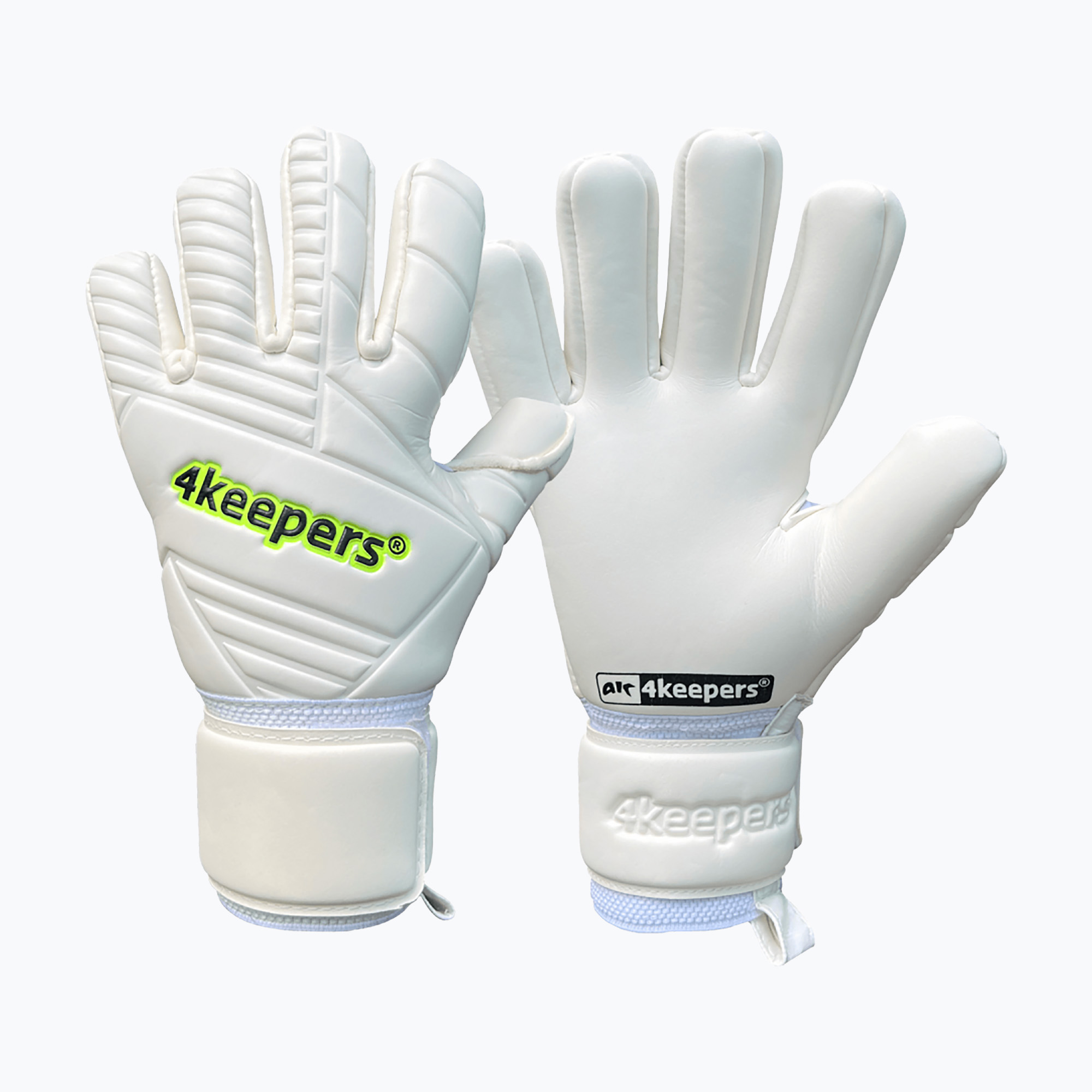 Children's goalkeeper gloves 4keepers Retro 42 NC Jr white (7)