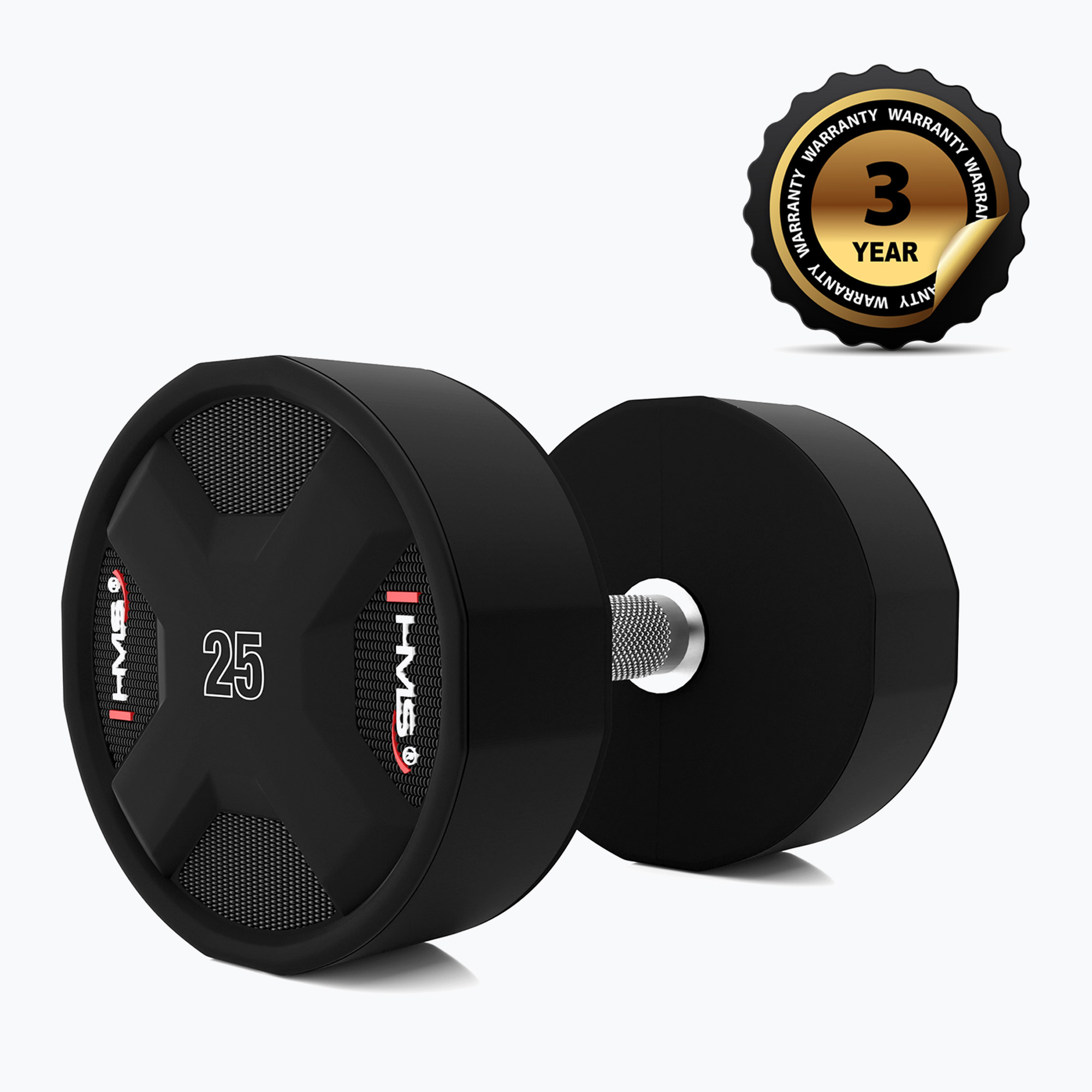 HMS HPC dumbbell 1 pcs. 25 kg black (25 kg)