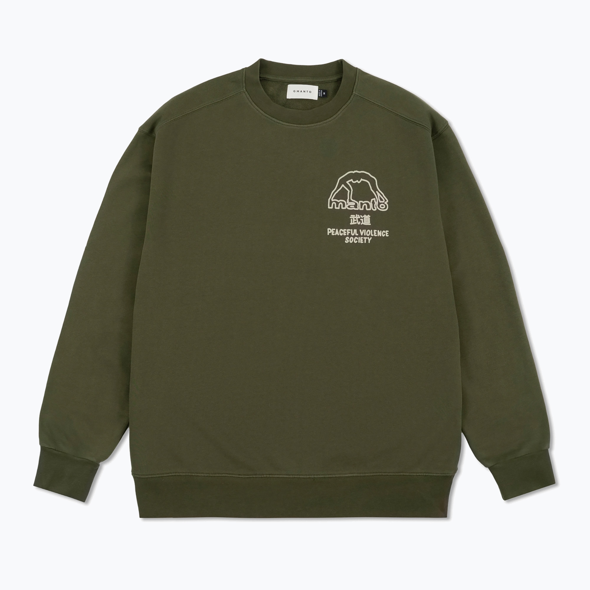 MANTO Society sweatshirt khaki (M)