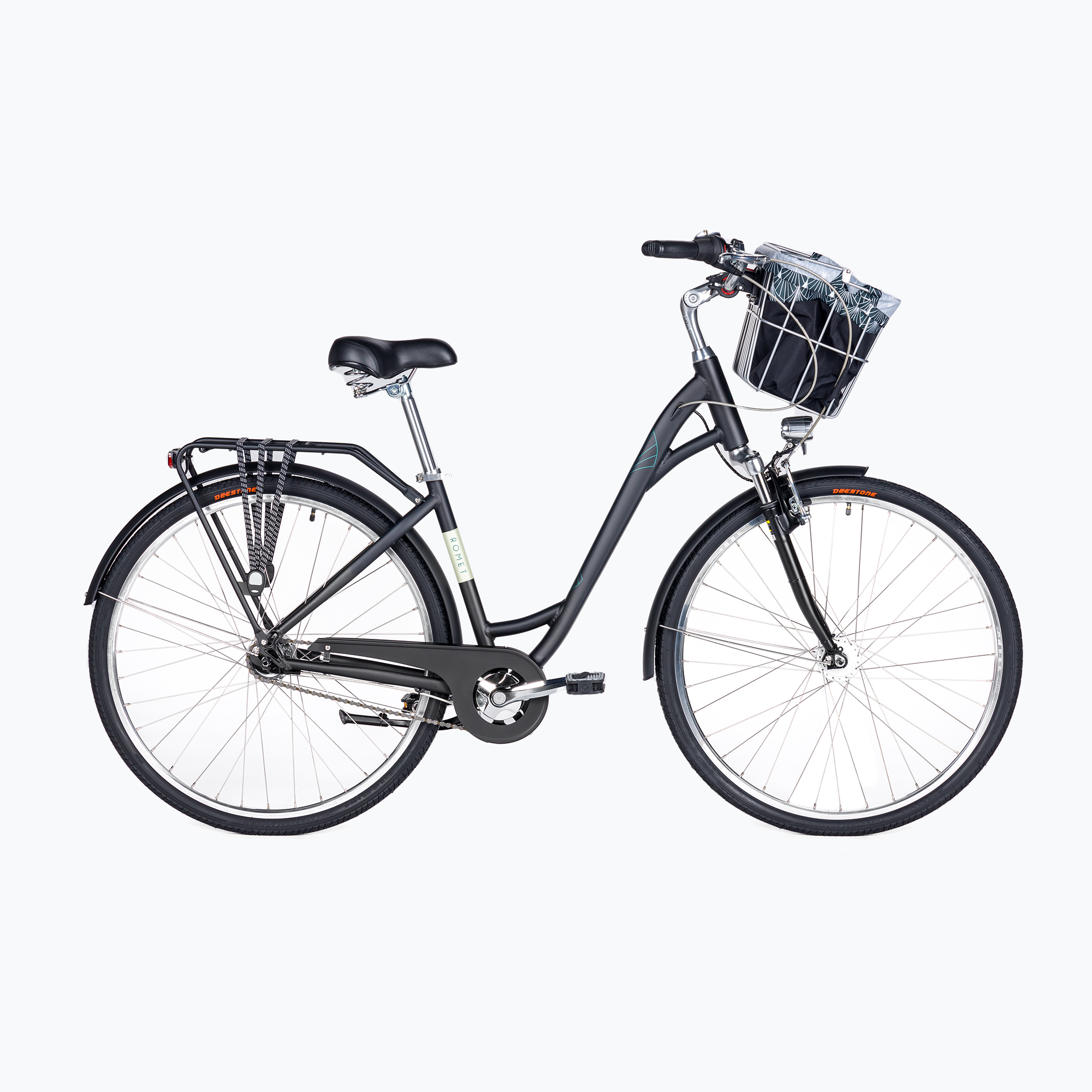 Women's city bike Romet Art Deco Lux black 2228549 (M)