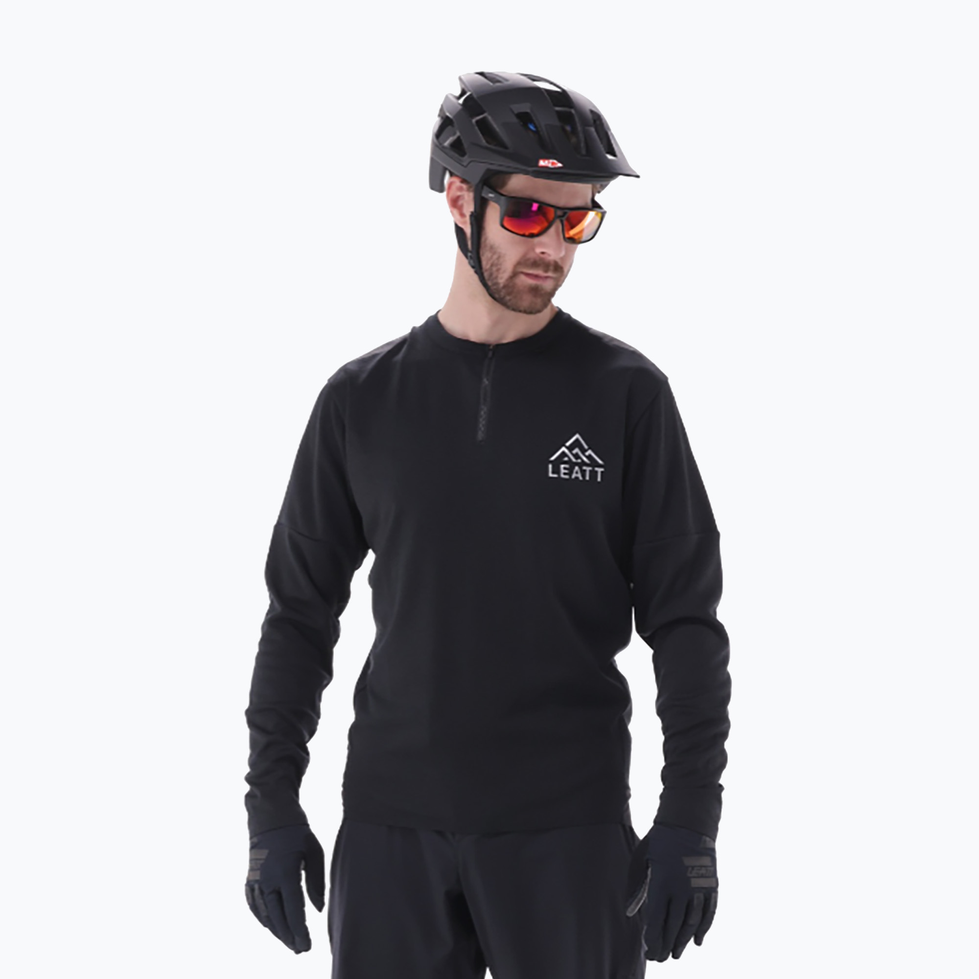 Men's Leatt MTB Trail 4.0 cycling longsleeve black (XXL)