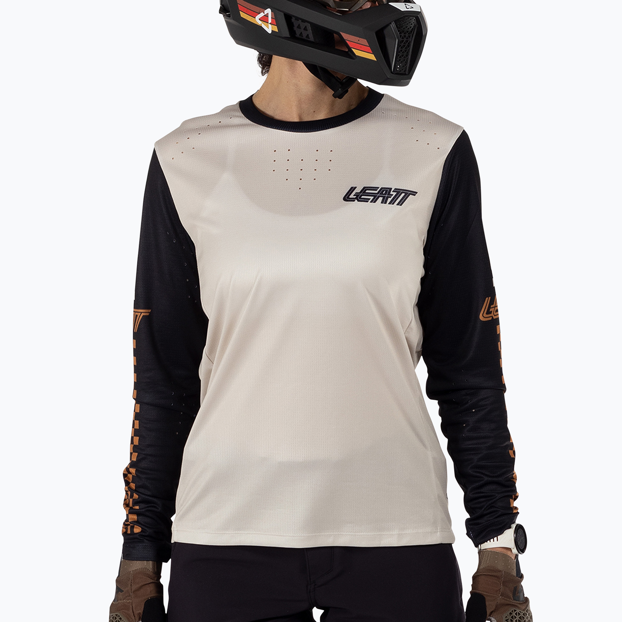 Women's cycling longsleeve Leatt MTB Enduro 4.0 W cream (M)