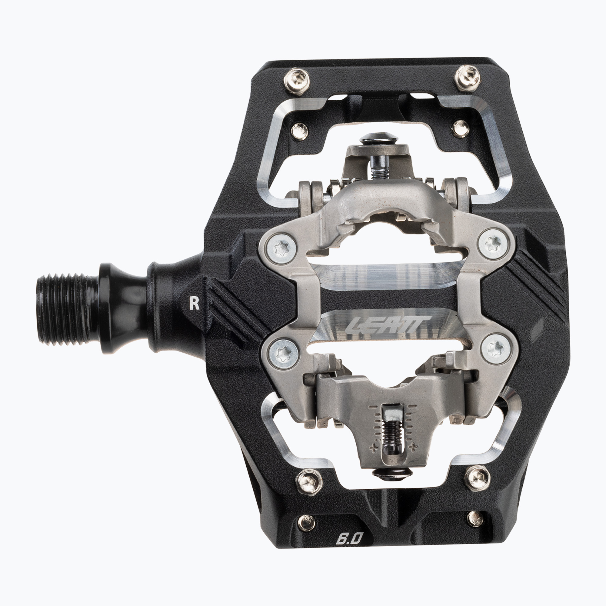 Leatt AllMnt 6.0 Clip-in bike pedals black (95 x 70 mm)