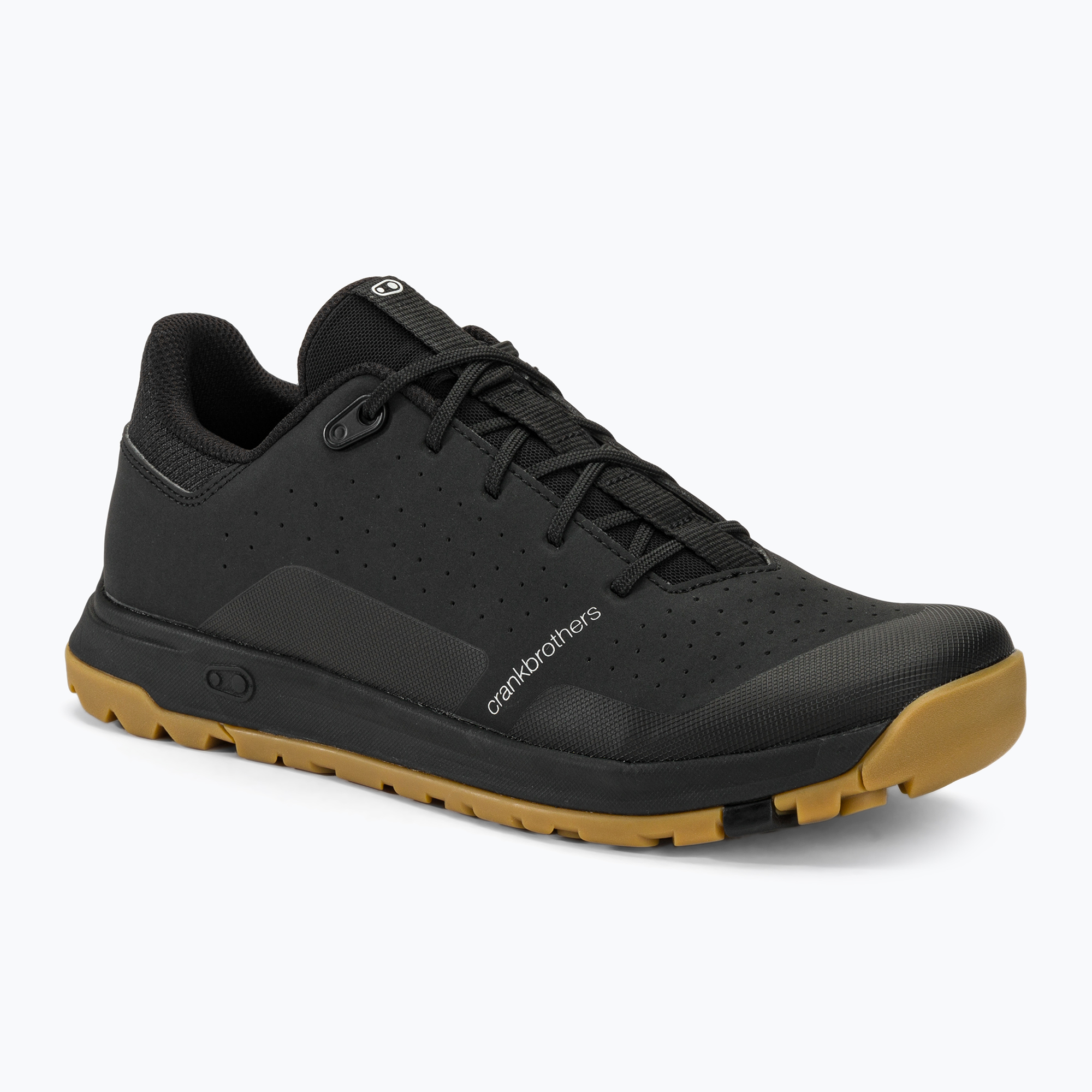 Crankbrothers Stamp Trail Lace black /black/gum outsole platform cycling shoes