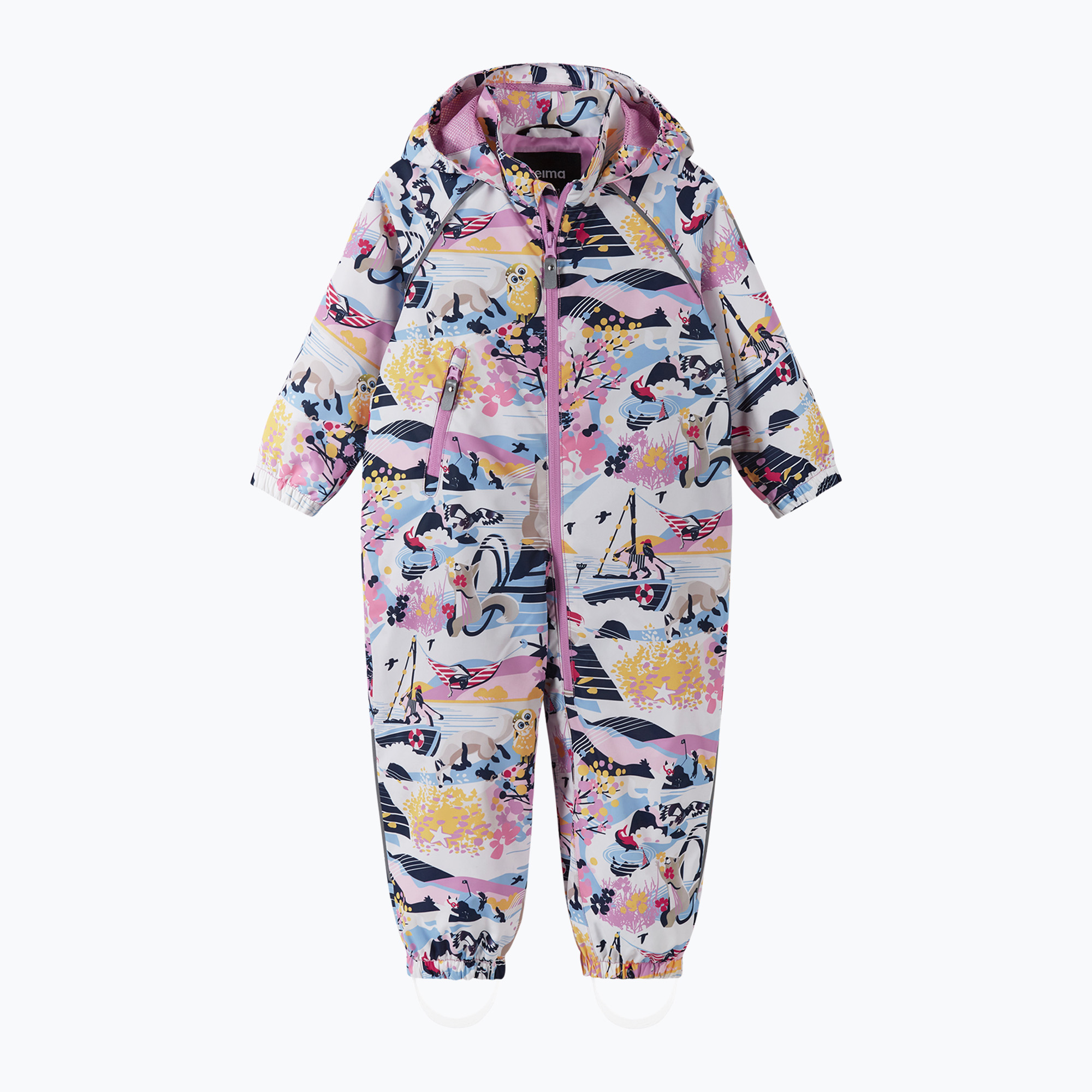 Reima Toppila lilac pink children's rainsuit (98)