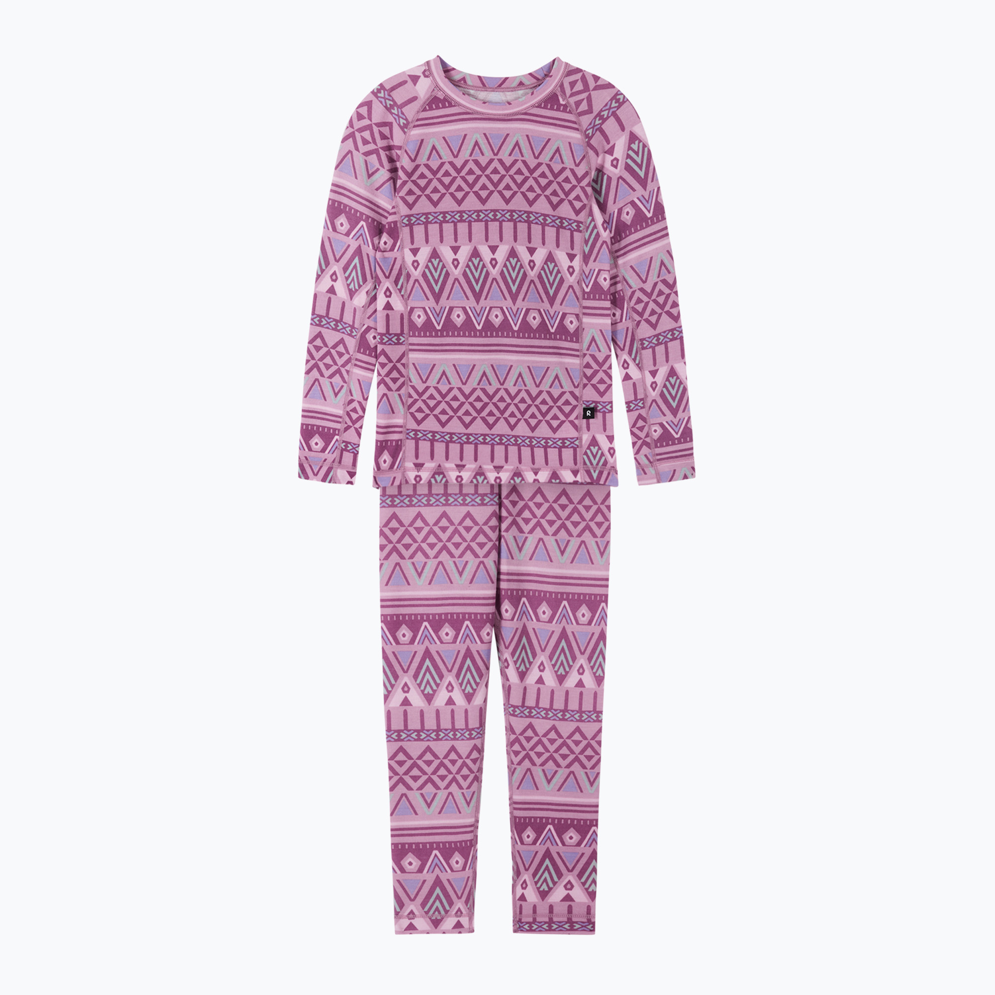 Reima Taitoa grey pink children's thermal underwear set (90)
