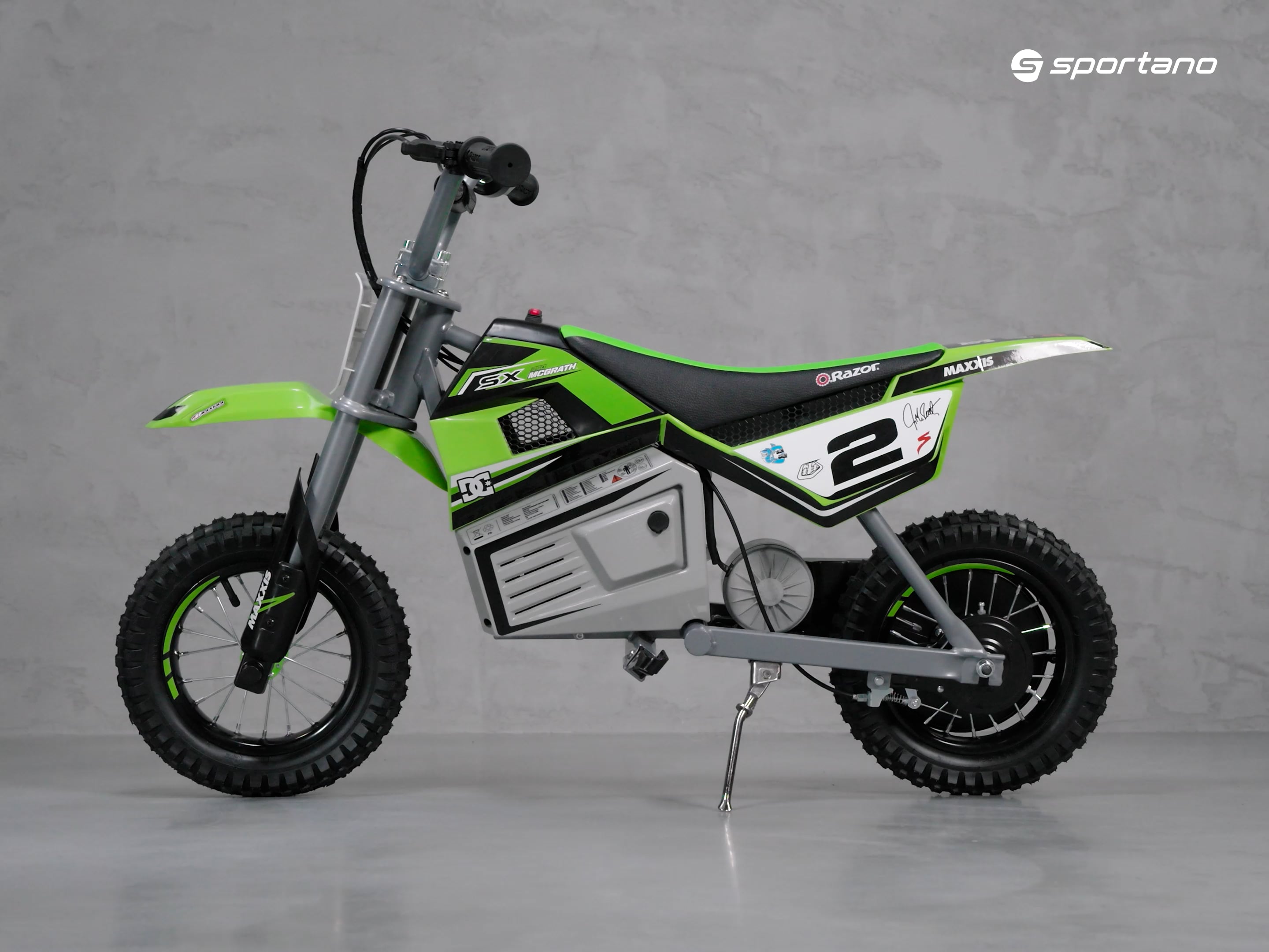 Razor SX350 Dirt Rocket McGrath green children's electric motorbike 15173834