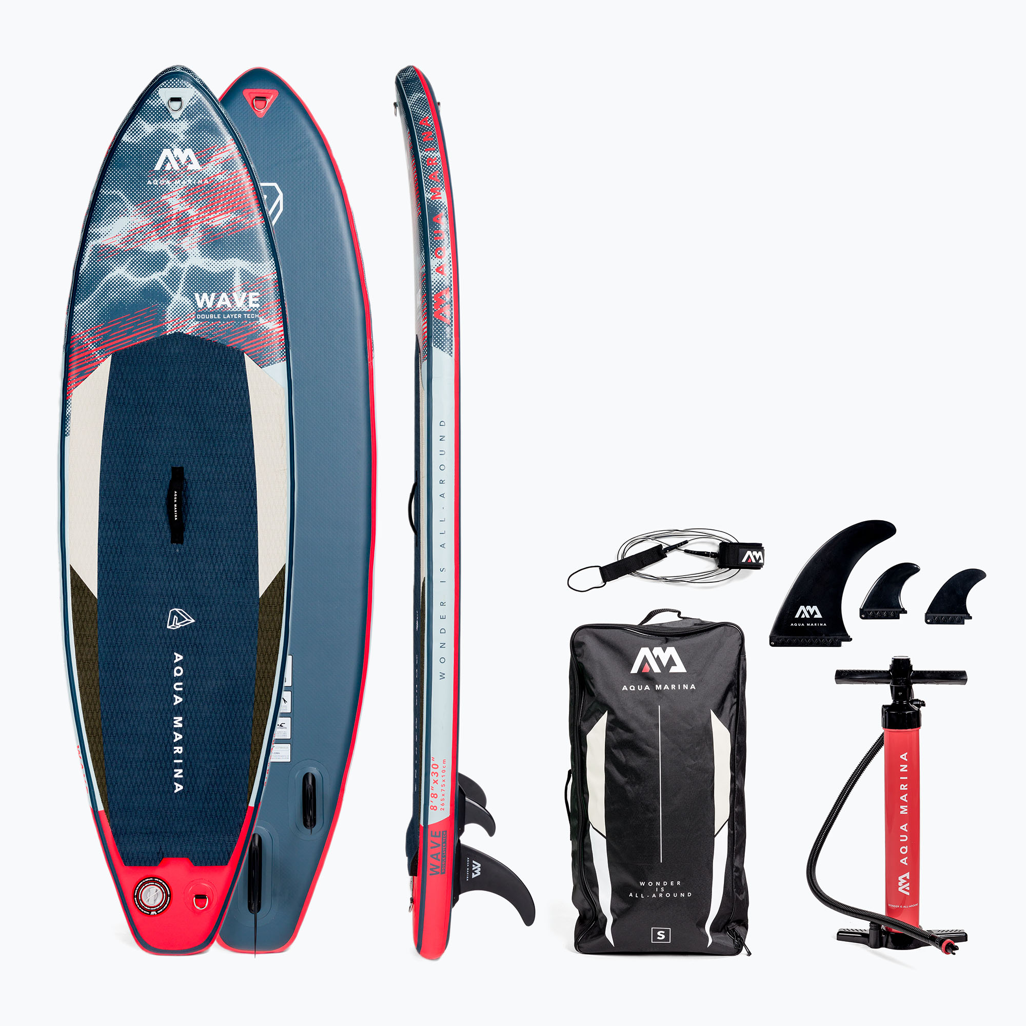 Aqua Marina Wave 2.65m SUP board navy blue BT-22WA