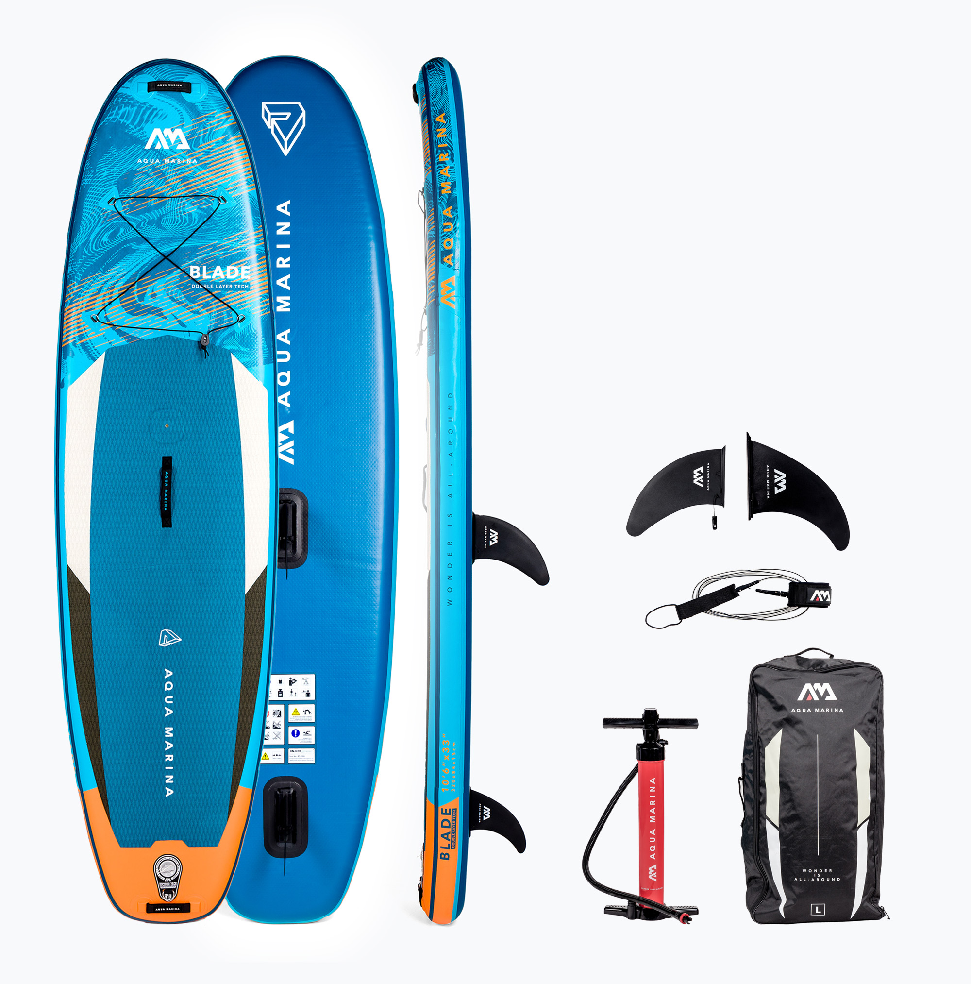 Aqua Marina Blade Windsurf SUP board 3.2m blue BT-22BL (323 cm)