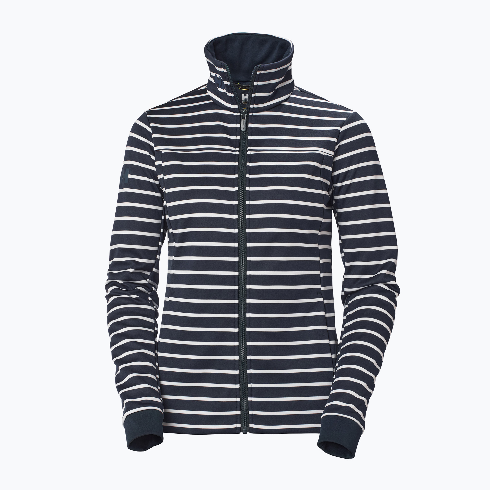 Women's sailing sweatshirt Helly Hansen Crew Fleece navy stripe (S)