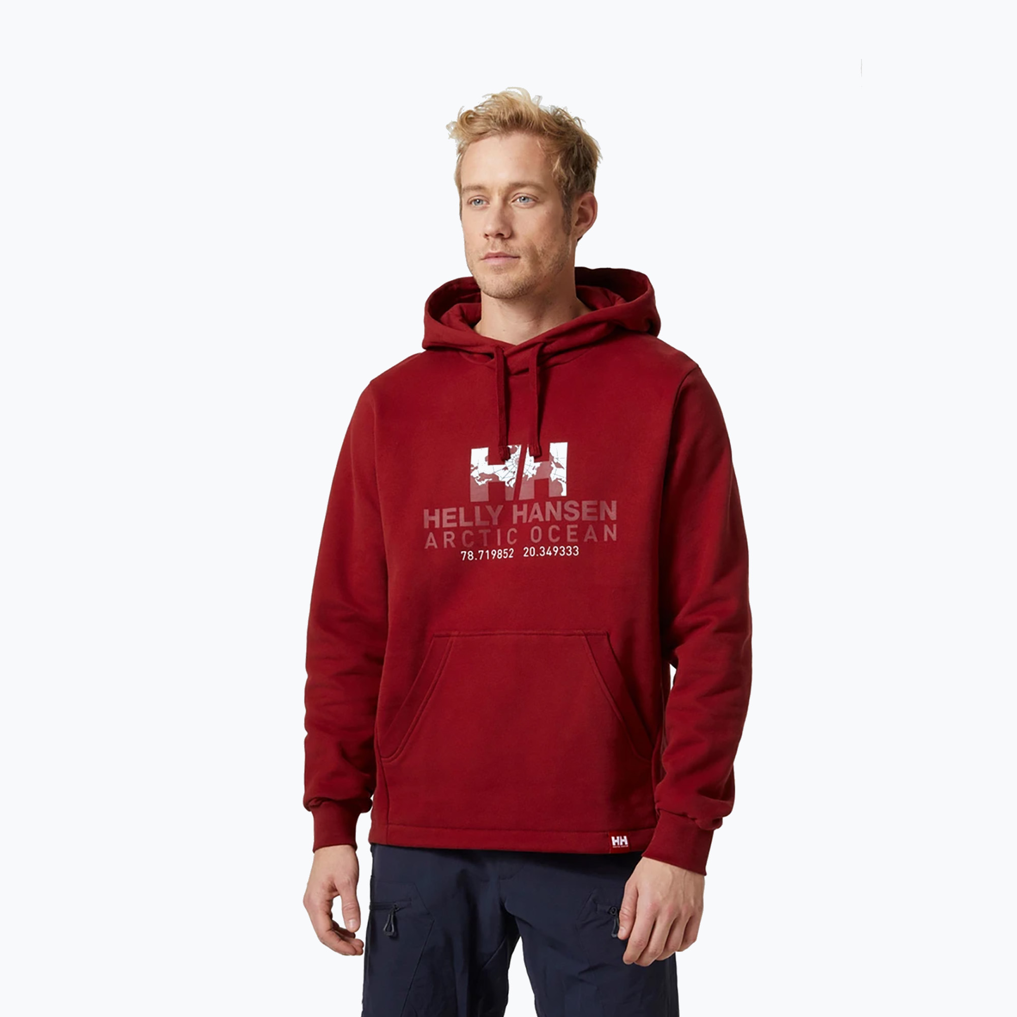 Men's Helly Hansen Arctic Ocean Hoodie burgundy 30361_215 (M)