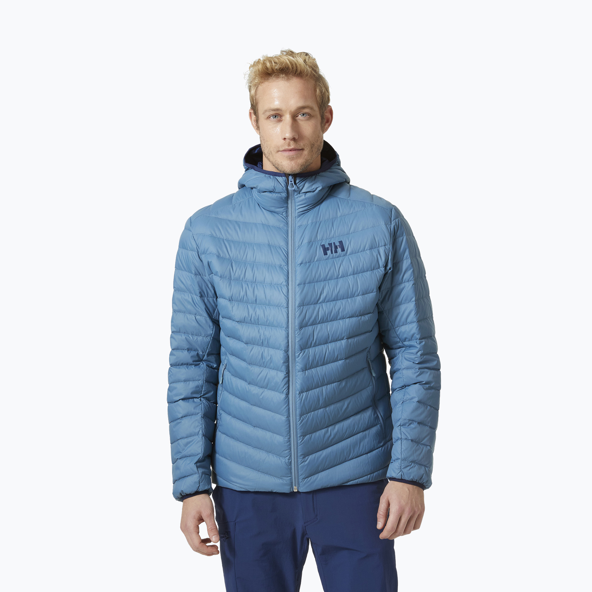 Helly Hansen men's down jacket Verglas Hooded Down Insulator blue 63005_625 (S)