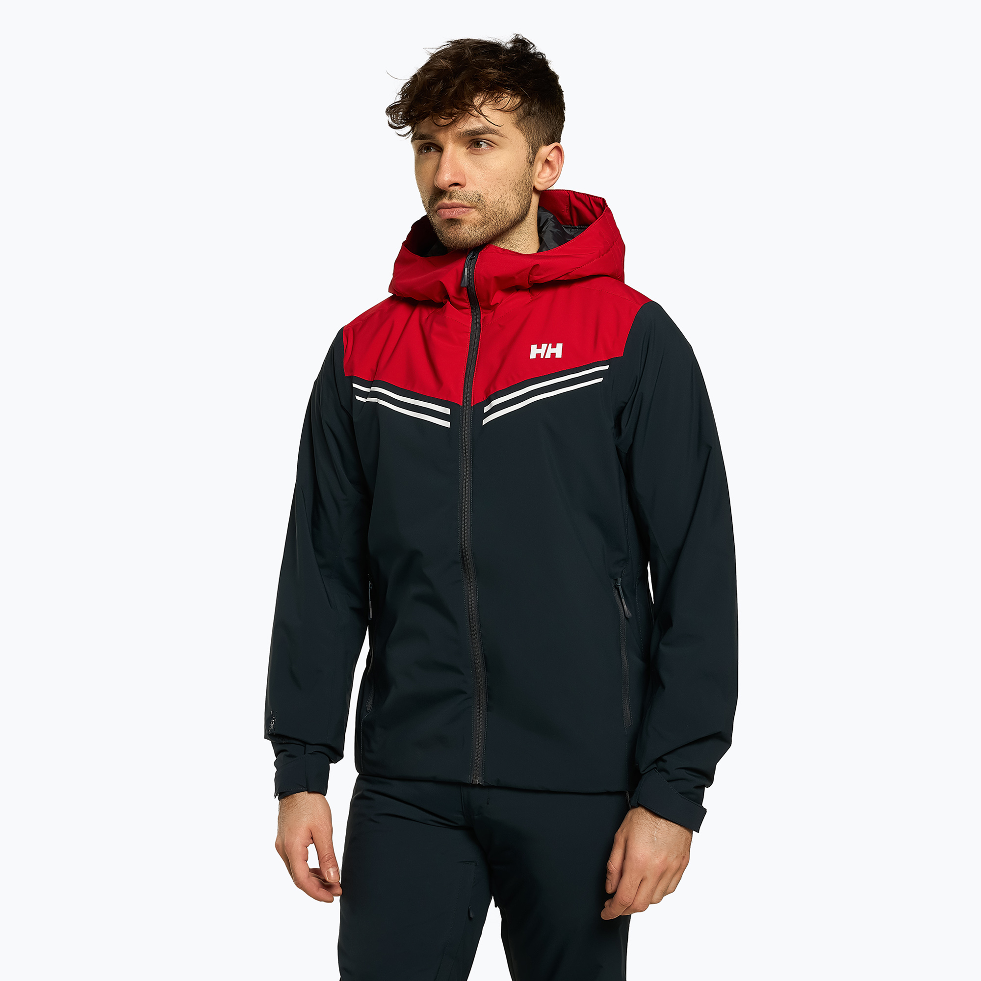 Men's ski jacket Helly Hansen Alpine Insulated navy blue and red 65874_597 (M)