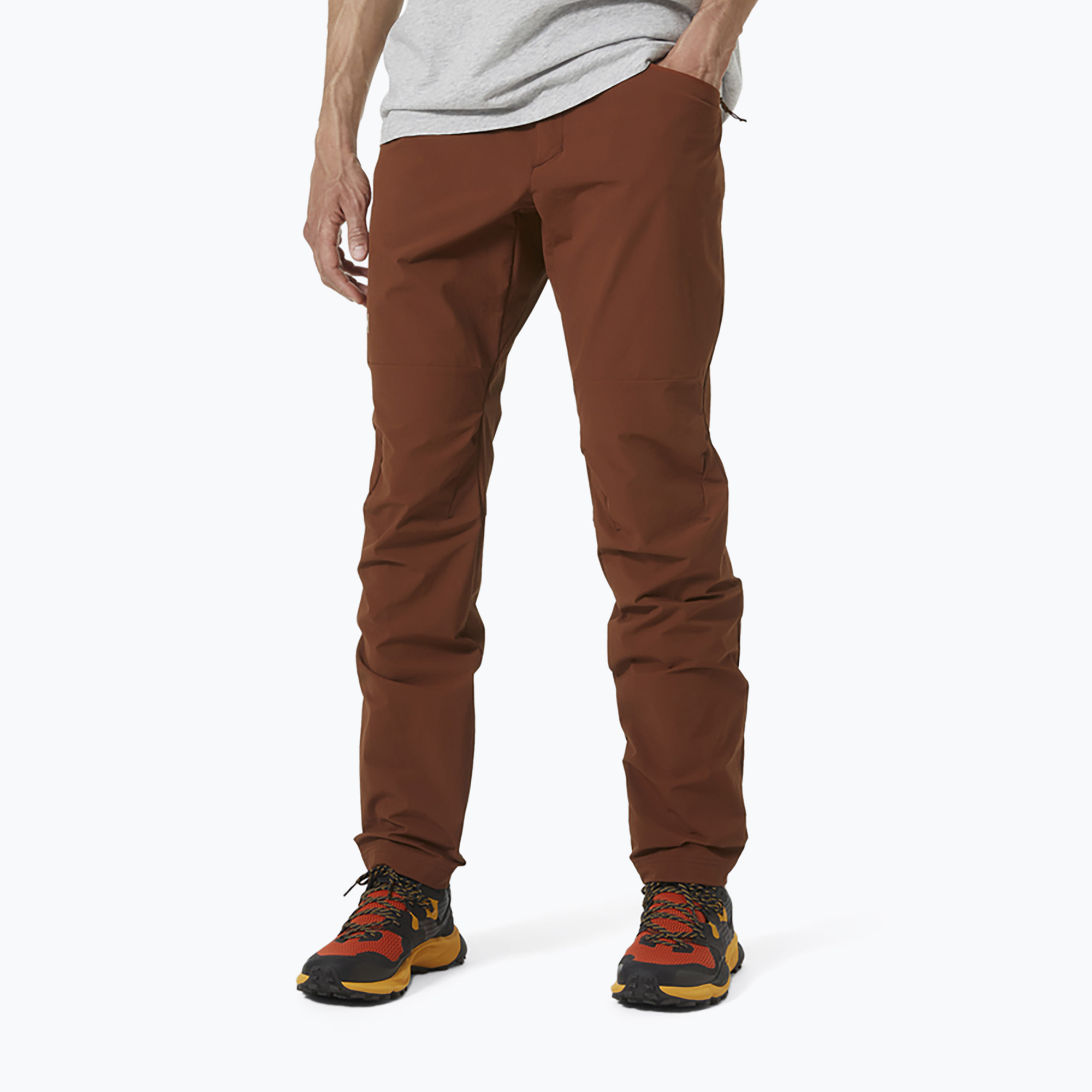 Helly Hansen men's Rask Light Softshell trousers brown 63048_301 (L)