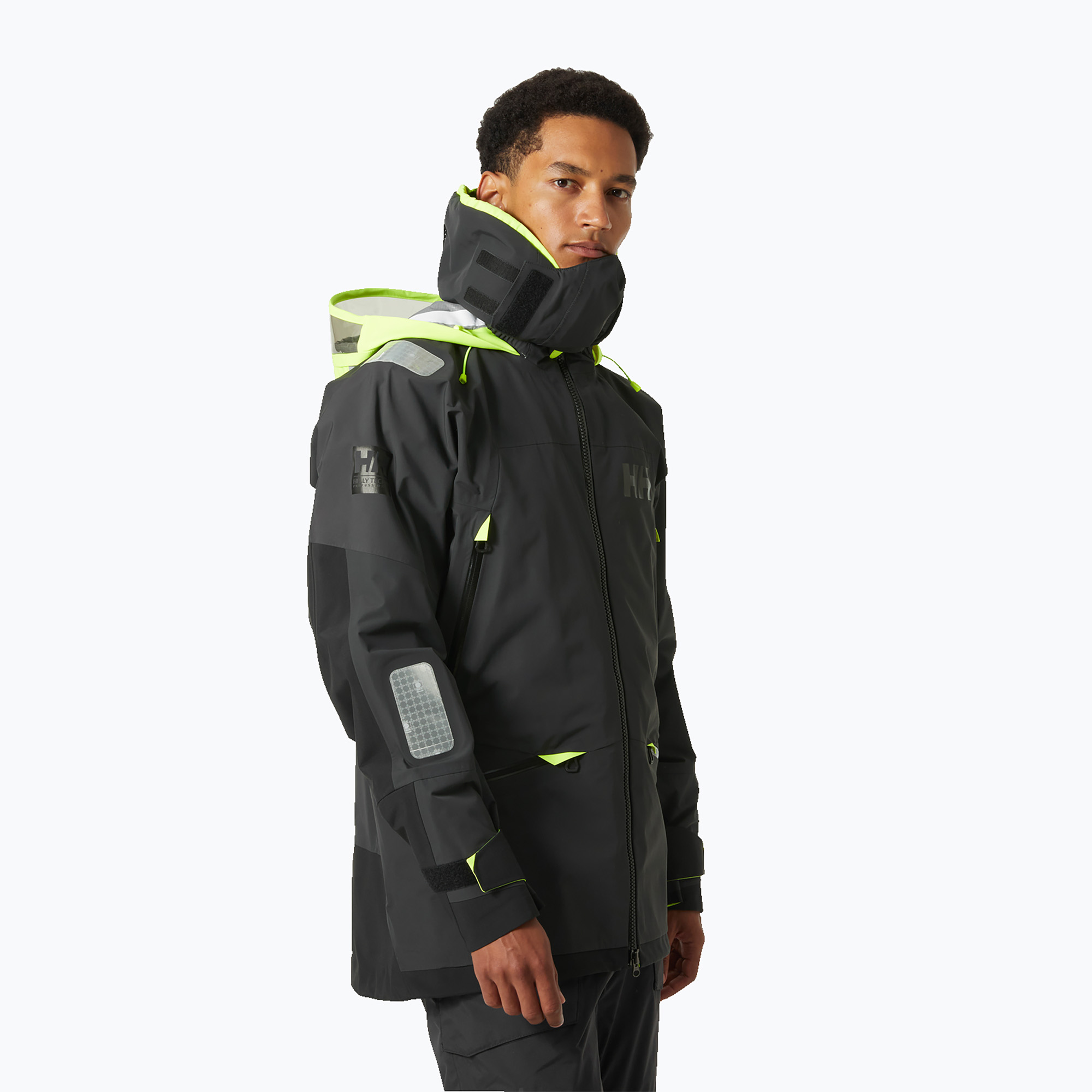 Men's sailing jacket Helly Hansen Aegir Race 2.0 ebony (S)