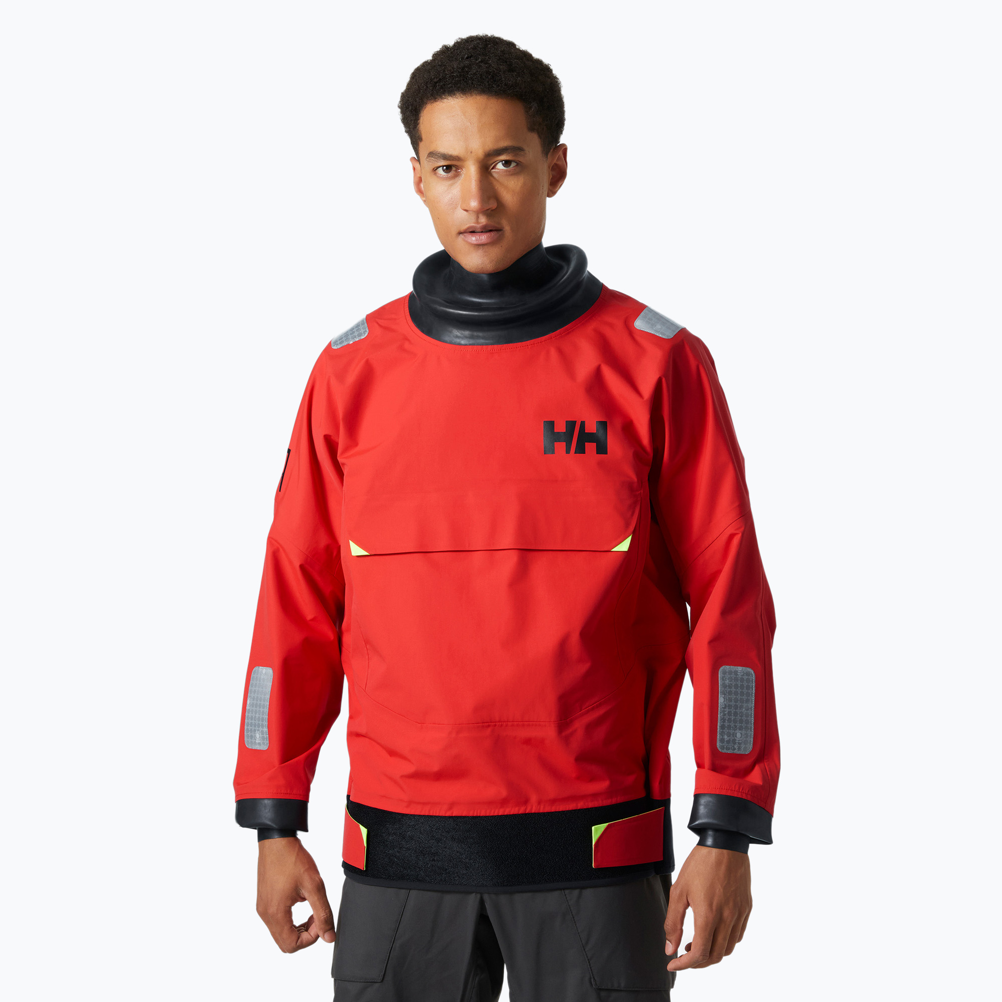Men's sailing jacket Helly Hansen Aegir Race Light Smock 2.0 alert red (L)
