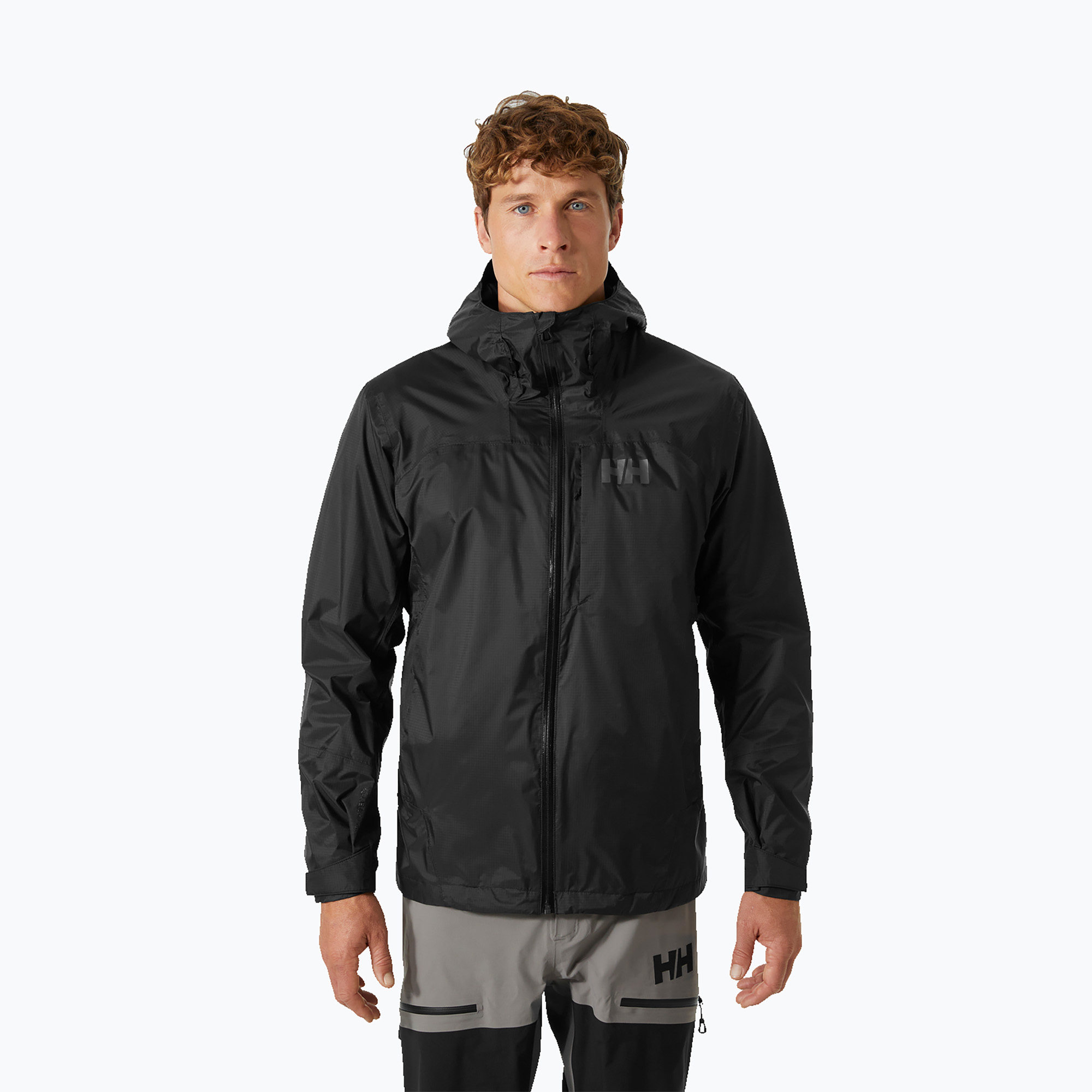 Helly Hansen men's rain jacket Verglas 2L Shell black (L)