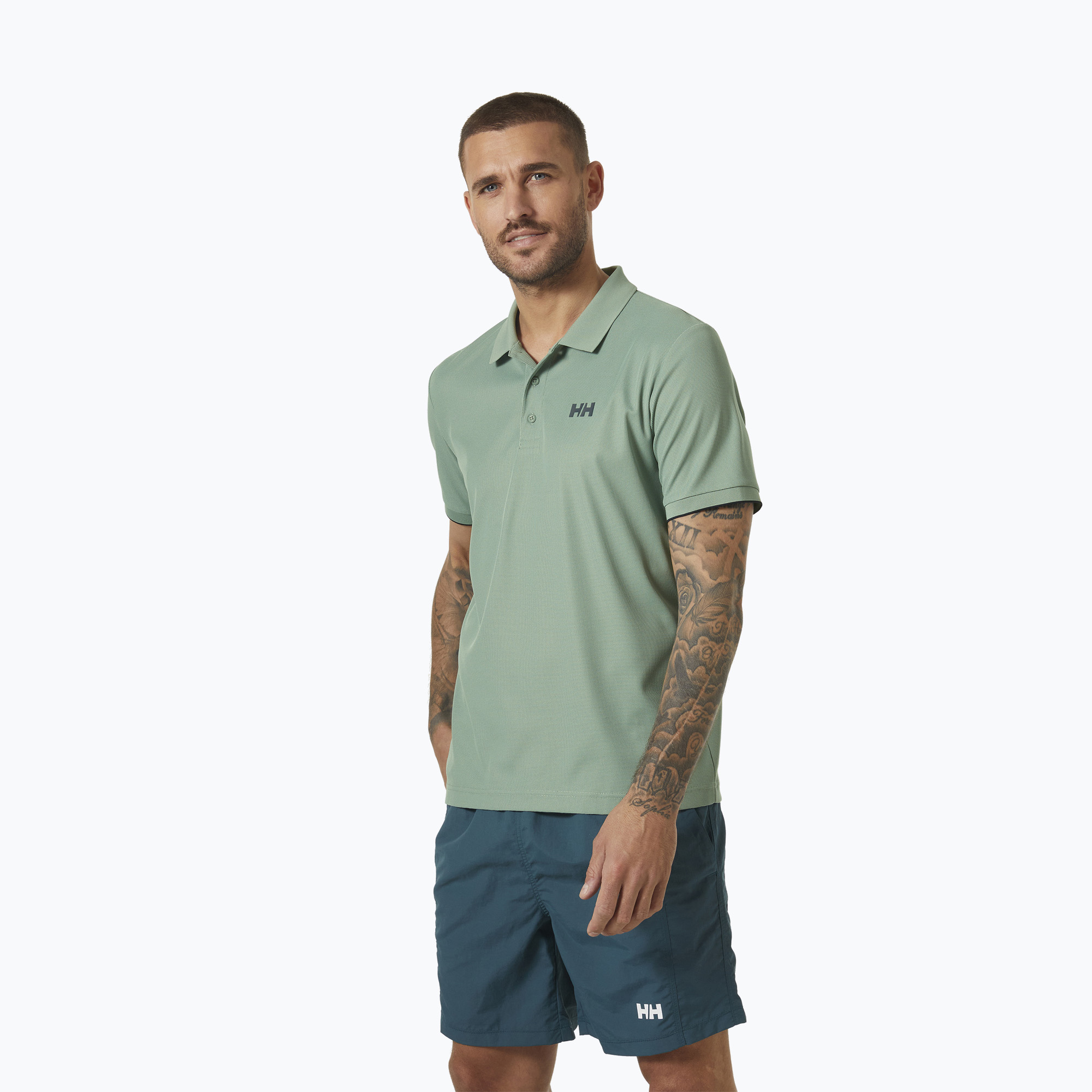 Men's Helly Hansen Ocean Polo shirt cactus (S)