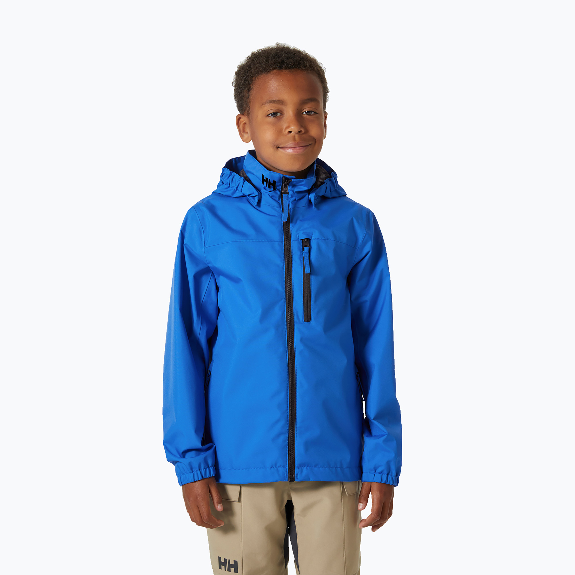 Children's sailing jacket Helly Hansen Crew Hooded JR cobalt 2.0 (140/10)