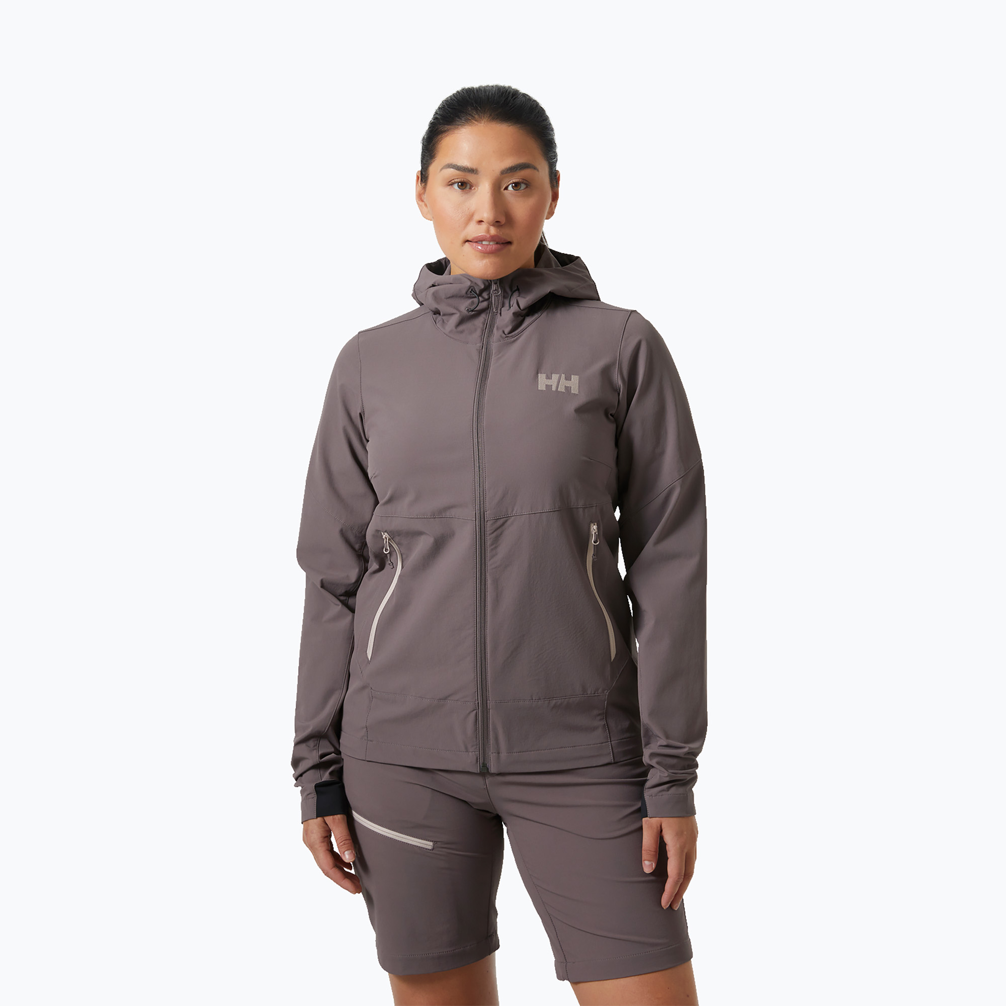 Women's softshell jacket Helly Hansen Blaze Softshell sparrow grey (M)
