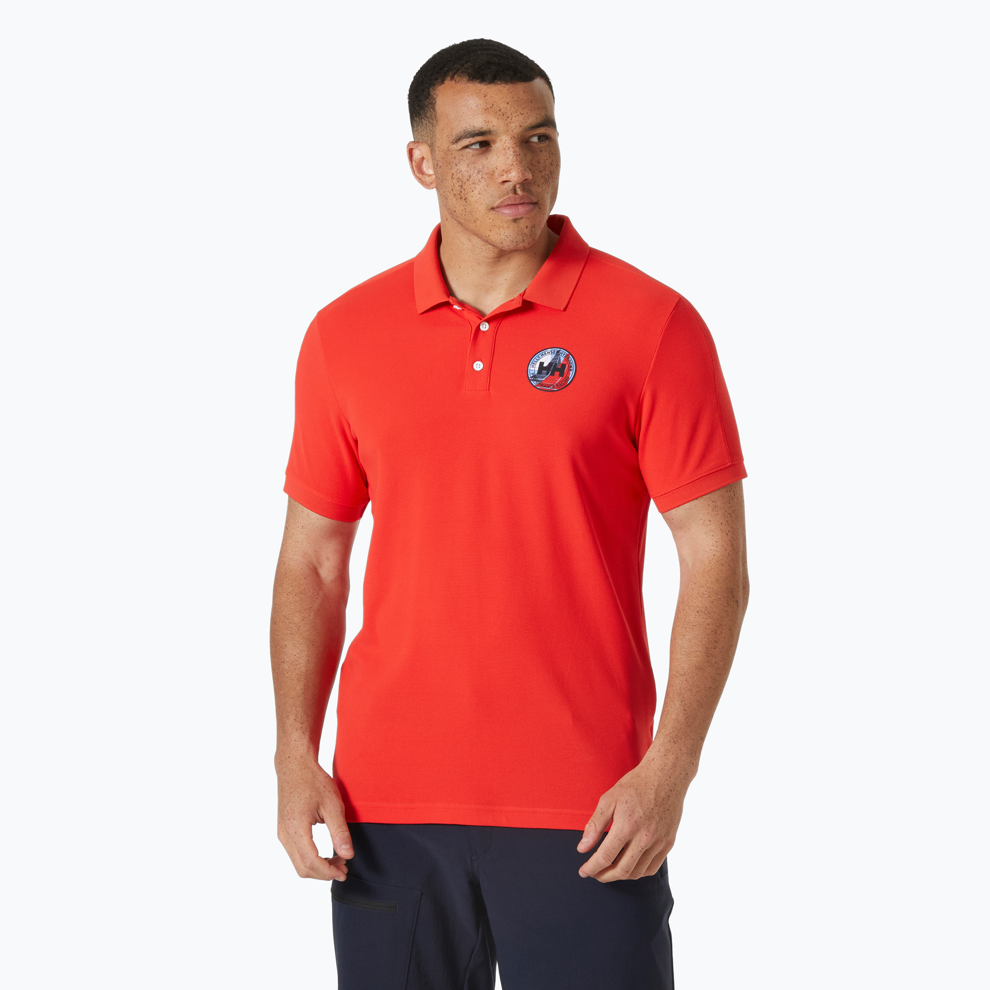 Men's Helly Hansen Hp Race Polo Shirt 2.0 alert red (XXL)