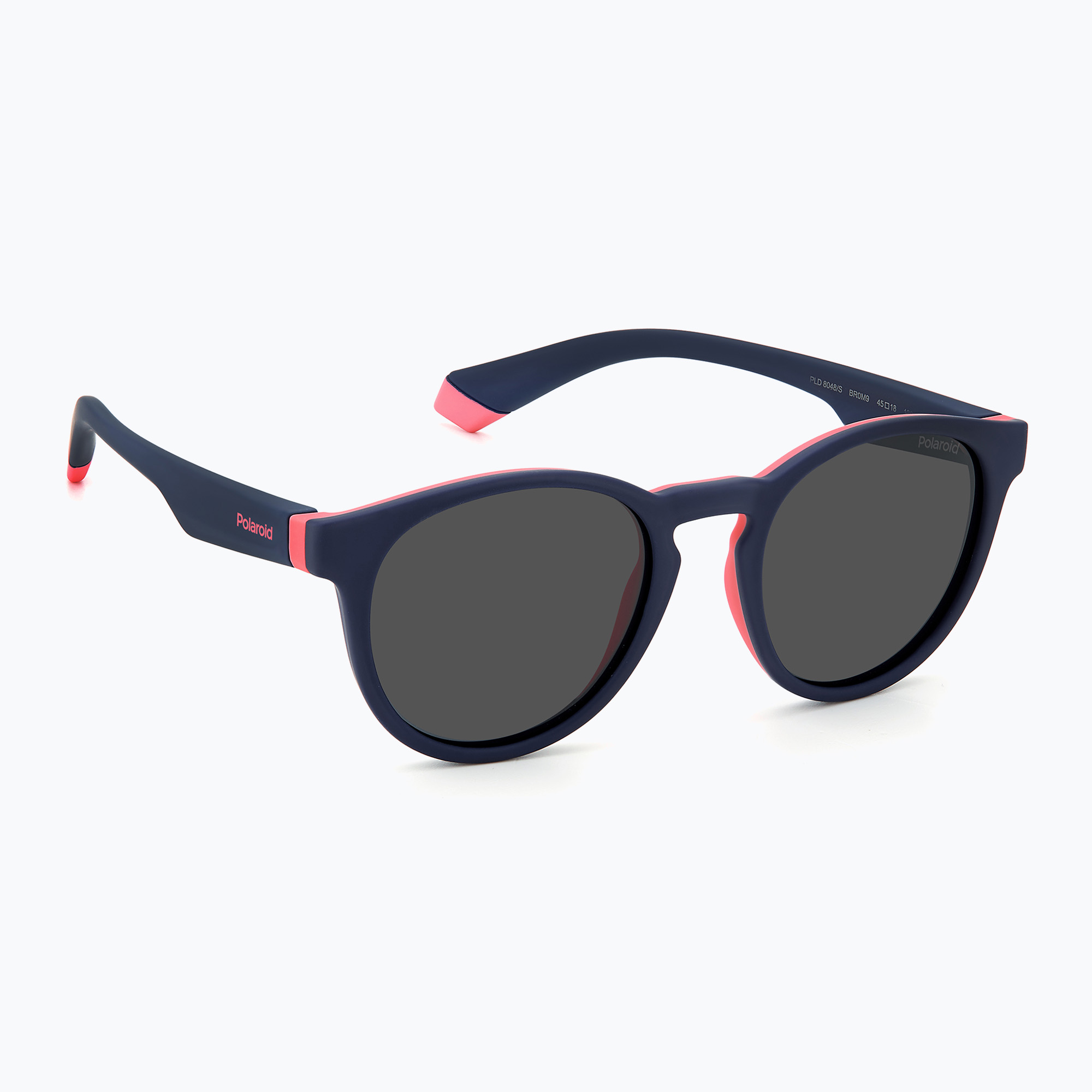 Polaroid PLD 8048/S blue pink/grey polarised children's sunglasses