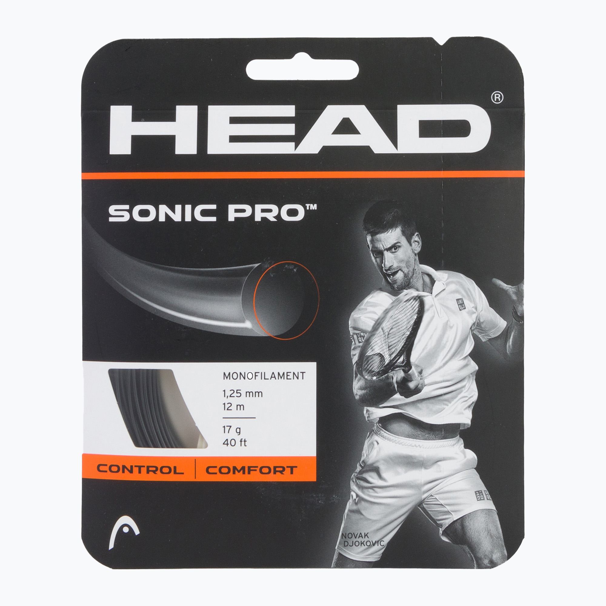HEAD Sonic Pro tennis string 12 m black 281028 (16 g / 1.30 mm)