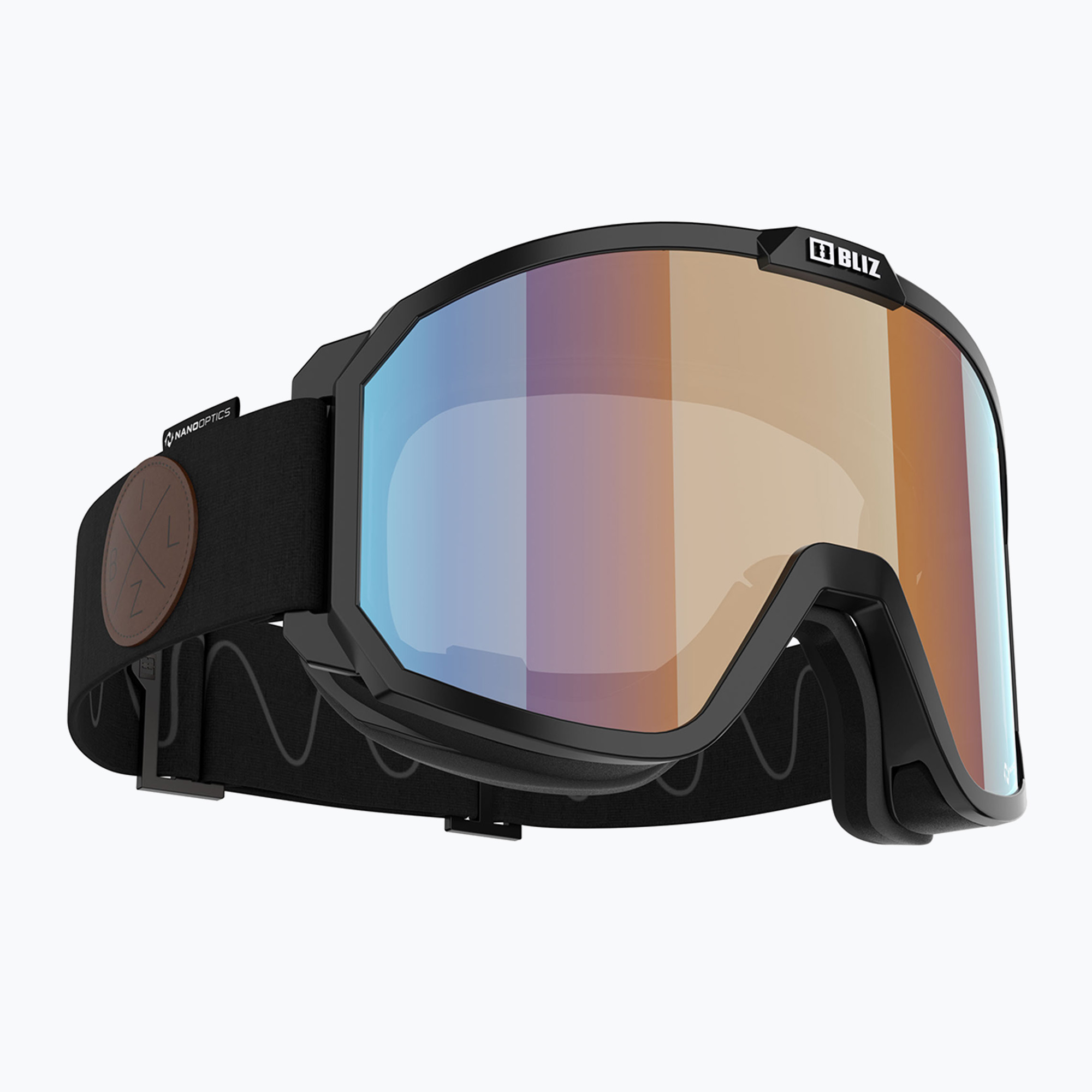 Ski Goggles Bliz Rave Nano Optics Nordic Light matt black/orange blue multi