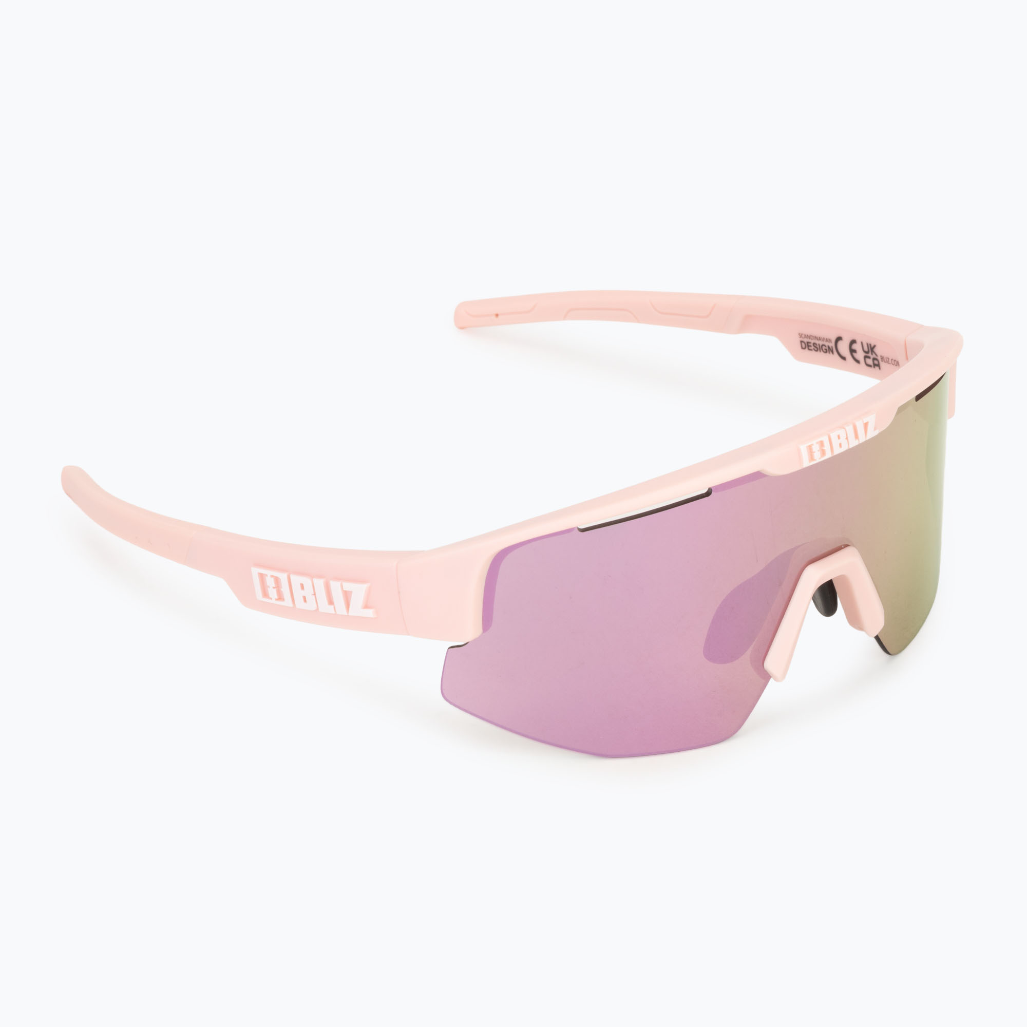 Bliz Matrix Small matt powder pink/brown/rose multi sunglasses