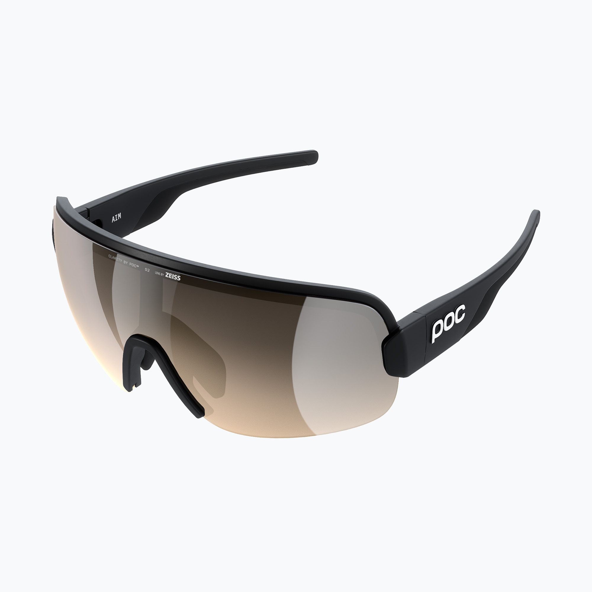 POC Aim uranium black/clarity trail/partly sunny silver sunglasses