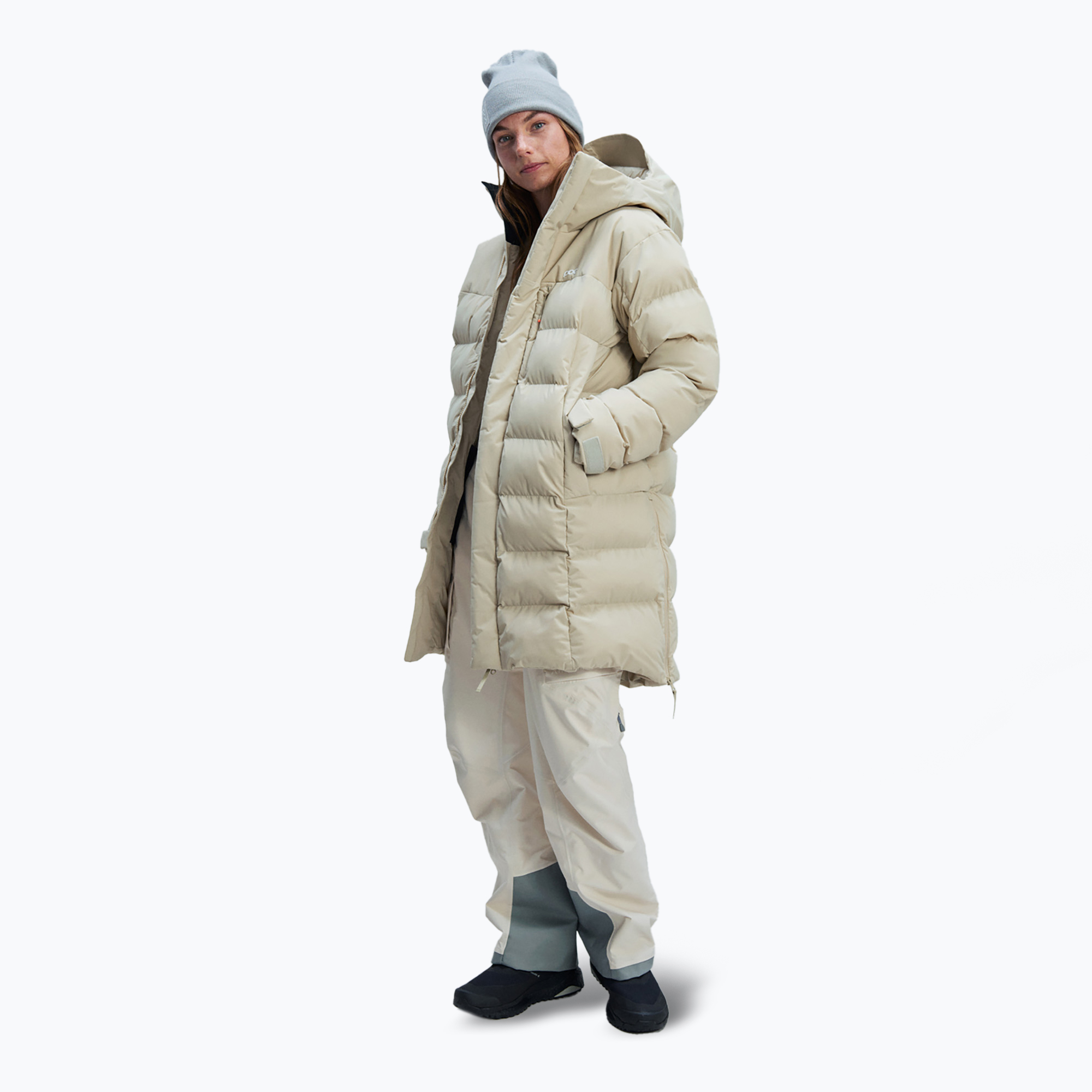 Women's ski jacket POC Race Loft Parka natrolite beige (L)