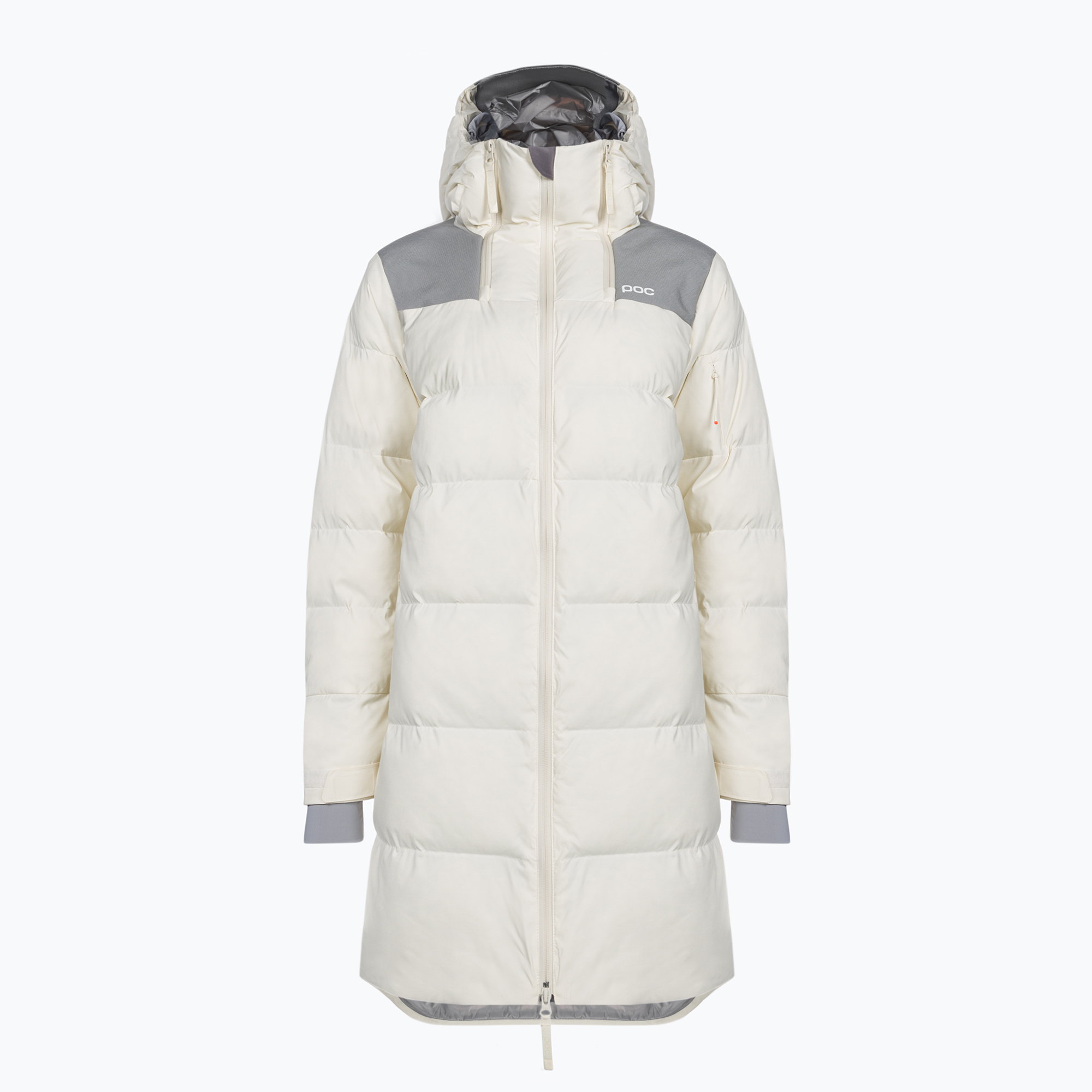 Women's down jacket POC Loft Parka selentine off white (L)