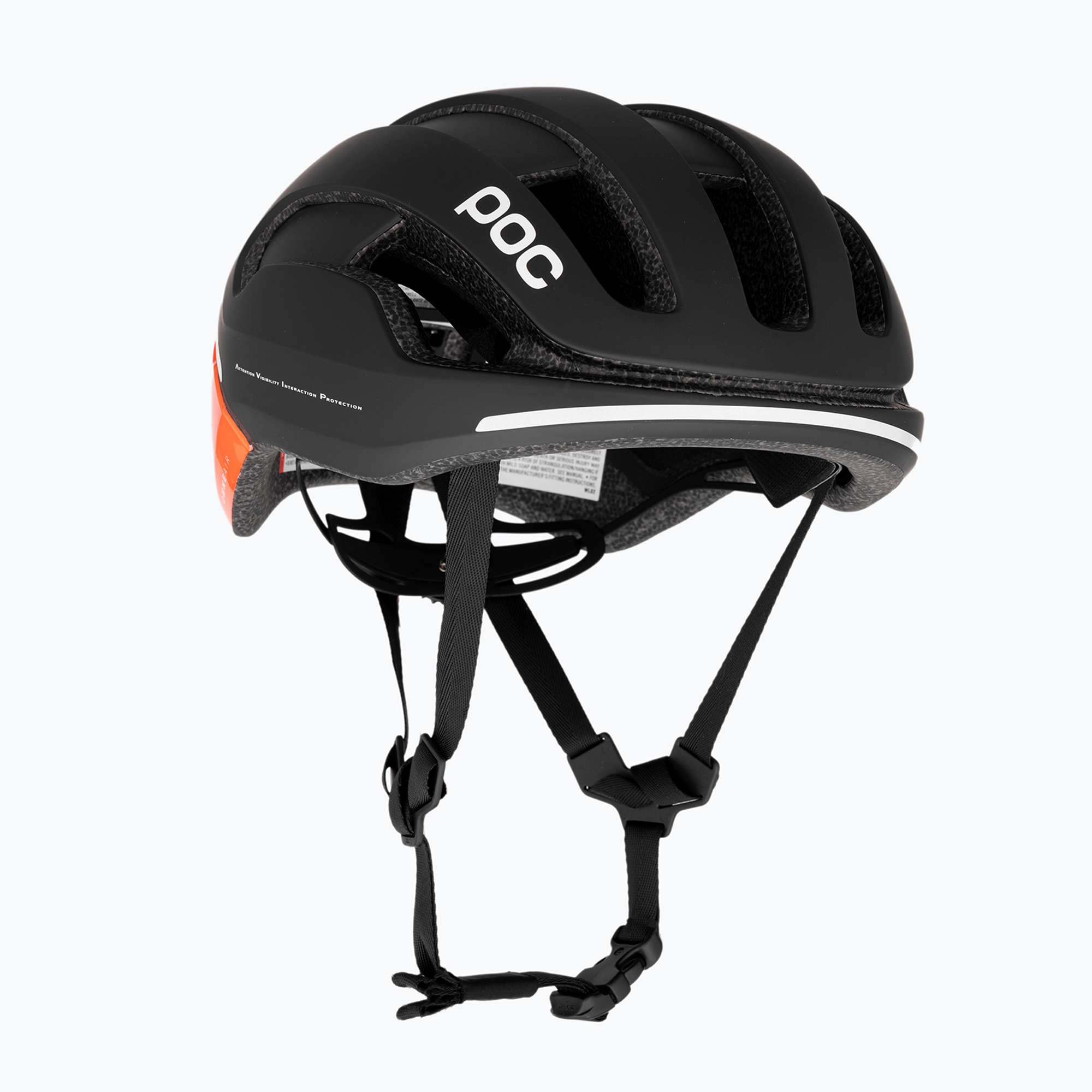 POC Omne Beacon MIPS fluorescent orange avip/uranium black matt bike helmet (50-56 cm (S))