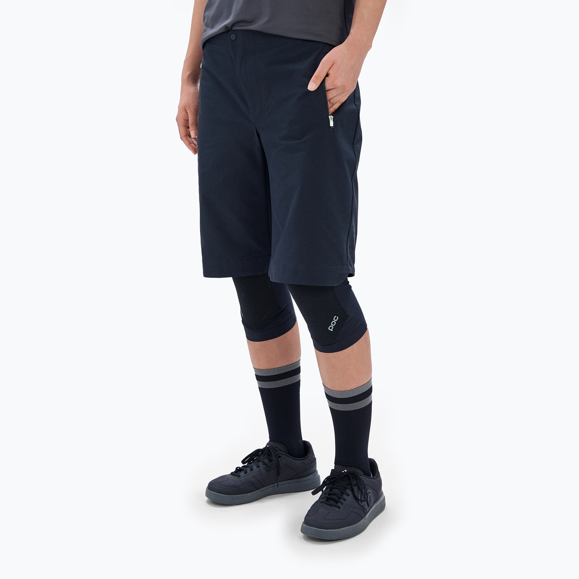 Women's cycling shorts POC Essential Enduro uranium black (XS)