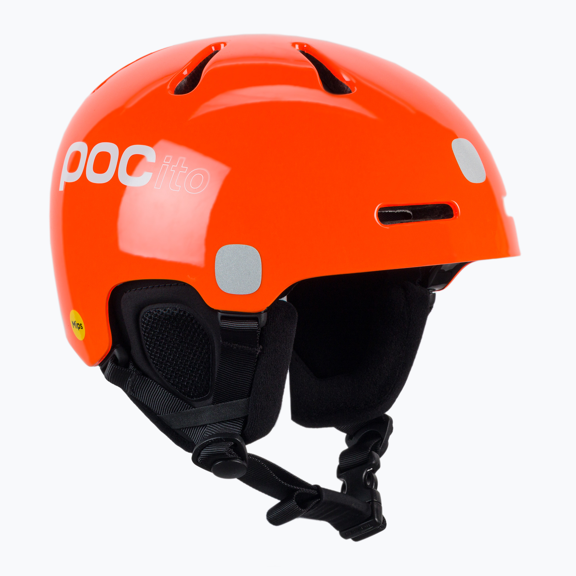 Children's ski helmets POC POCito Fornix MIPS fluorescent orange
