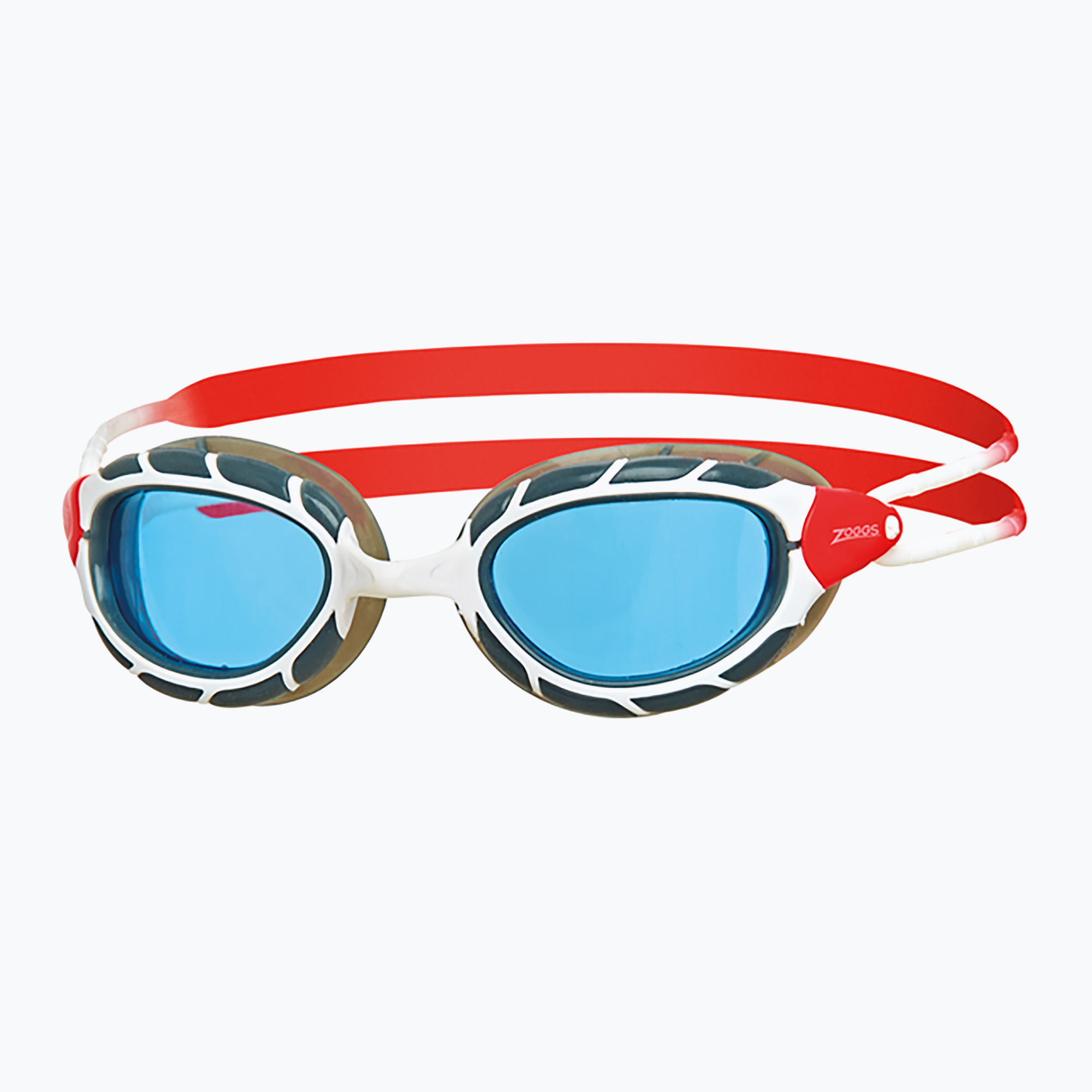 Zoggs Predator white/ red/ tint blue swimming goggles (Regular)