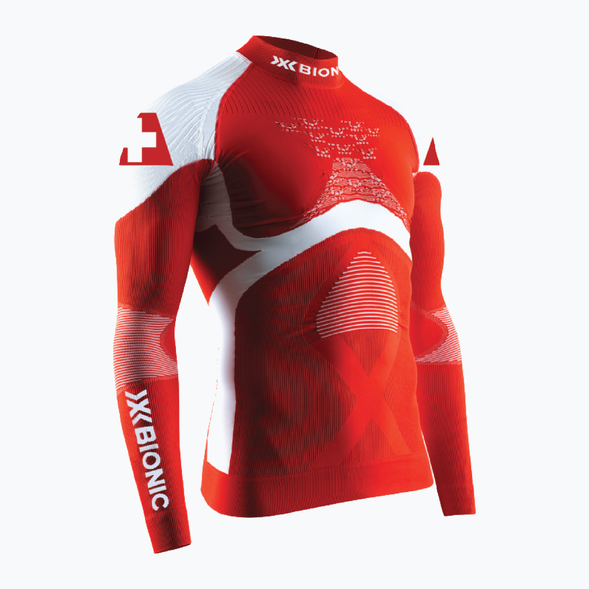 Men's X-Bionic Patriot Shirt Turtle Neck Lg Sl switzerland thermoactive longsleeve