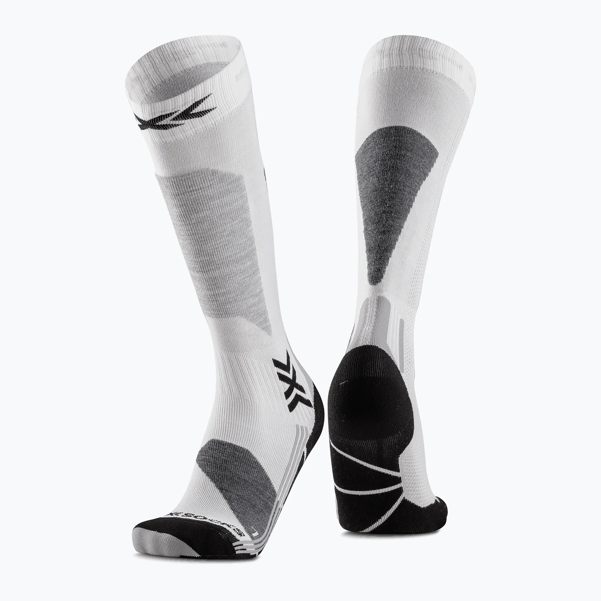 Women's ski socks X-Socks Ski Discover Otc x white/grey (39-40 EU)
