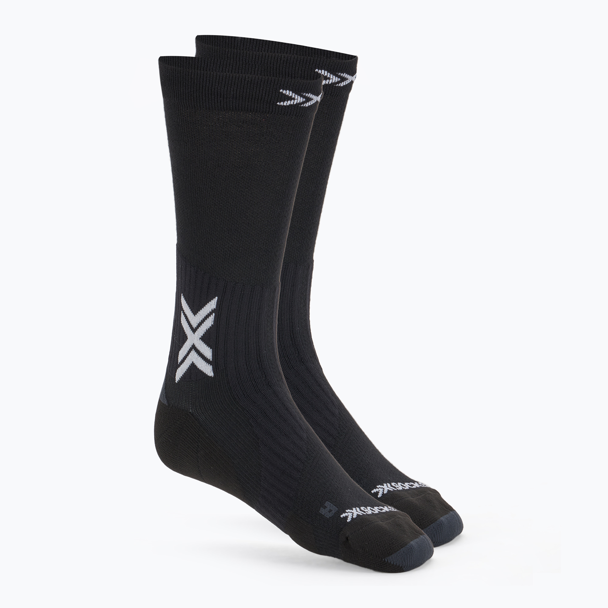 X-Socks Run Perform Warm Crew x black/light grey socks (42-44 EU)
