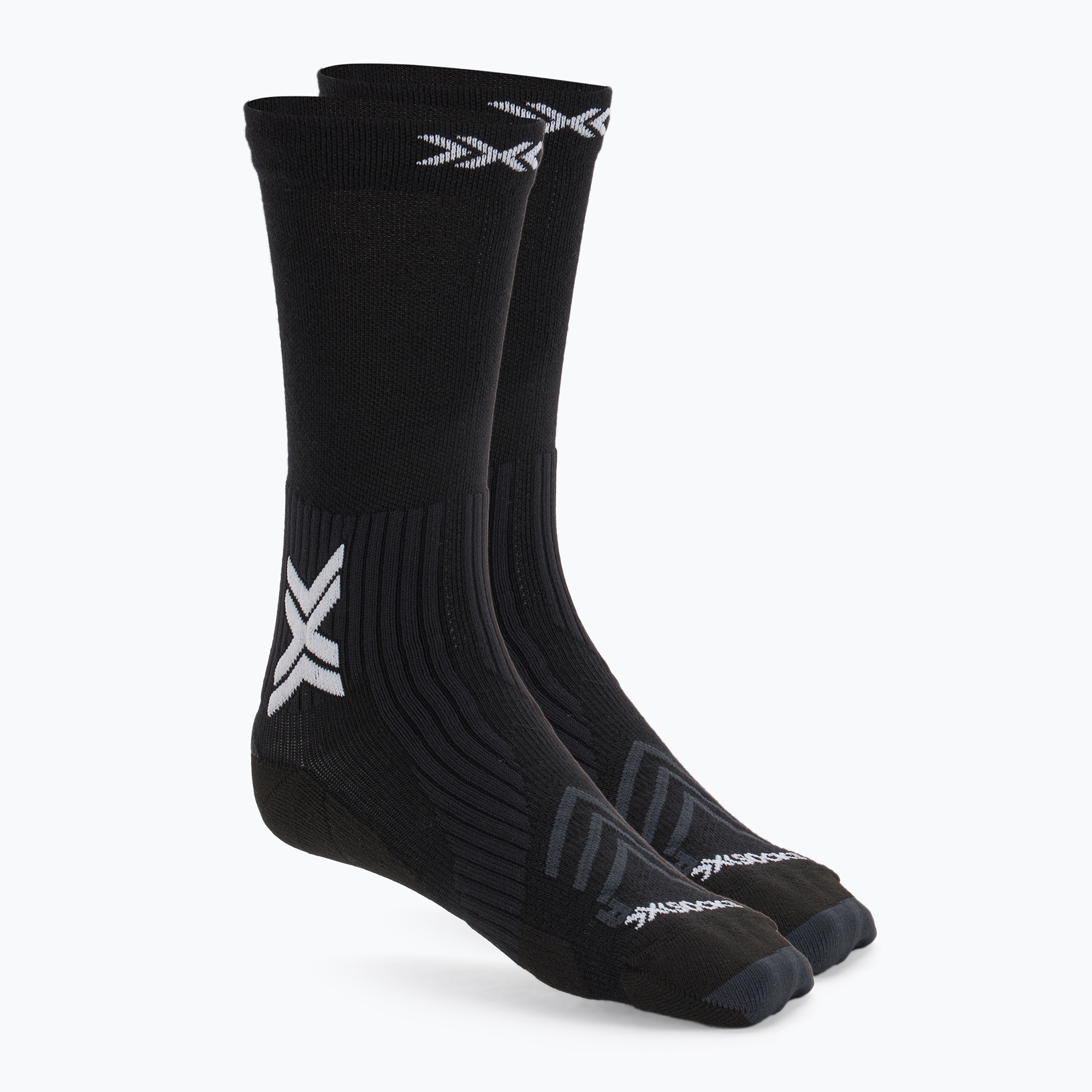 X-Socks Run Expert Silk Merino Crew x black/light gray socks (42-44 EU)