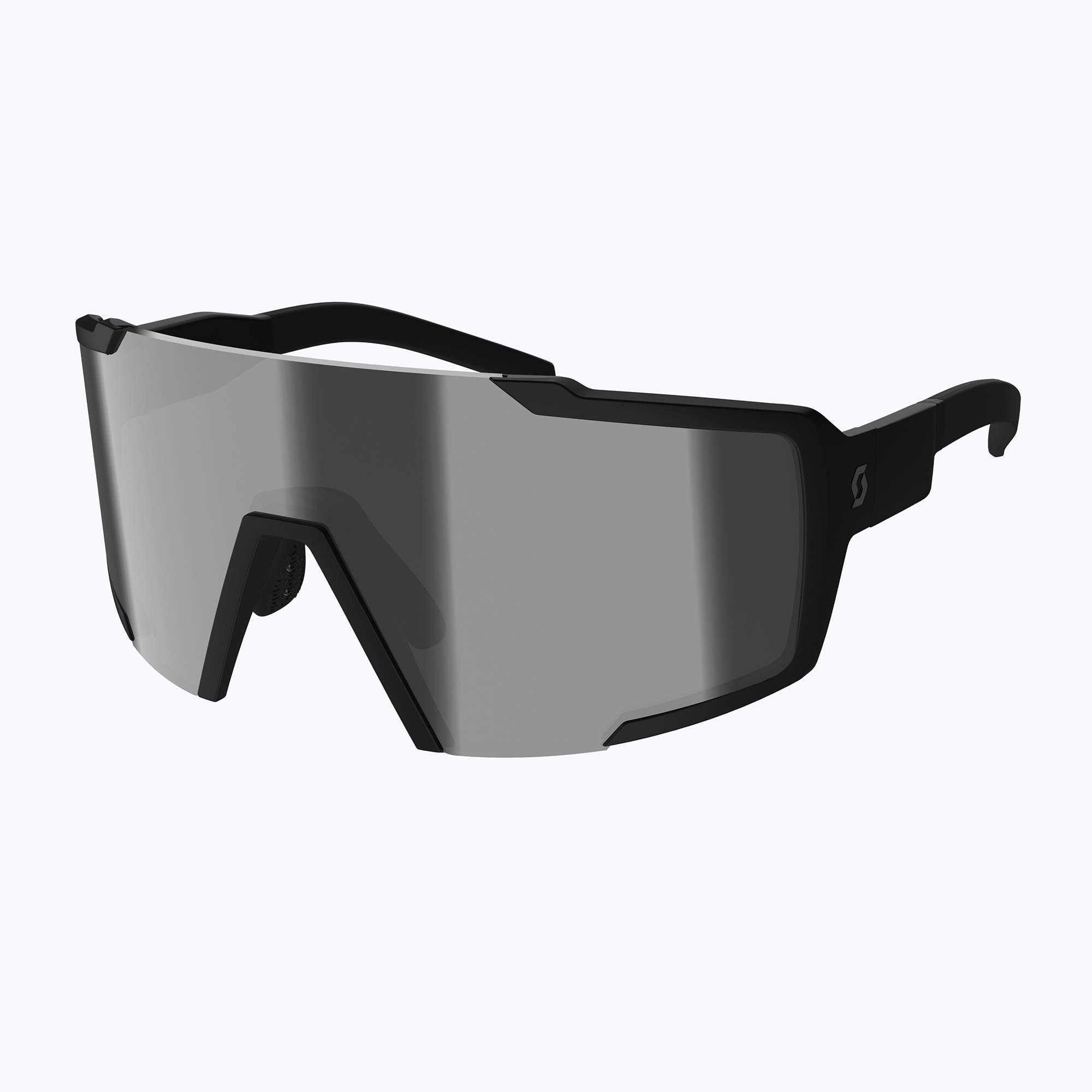 SCOTT Shield Compact LS black matt/grey light sensitive sunglasses (S-M)