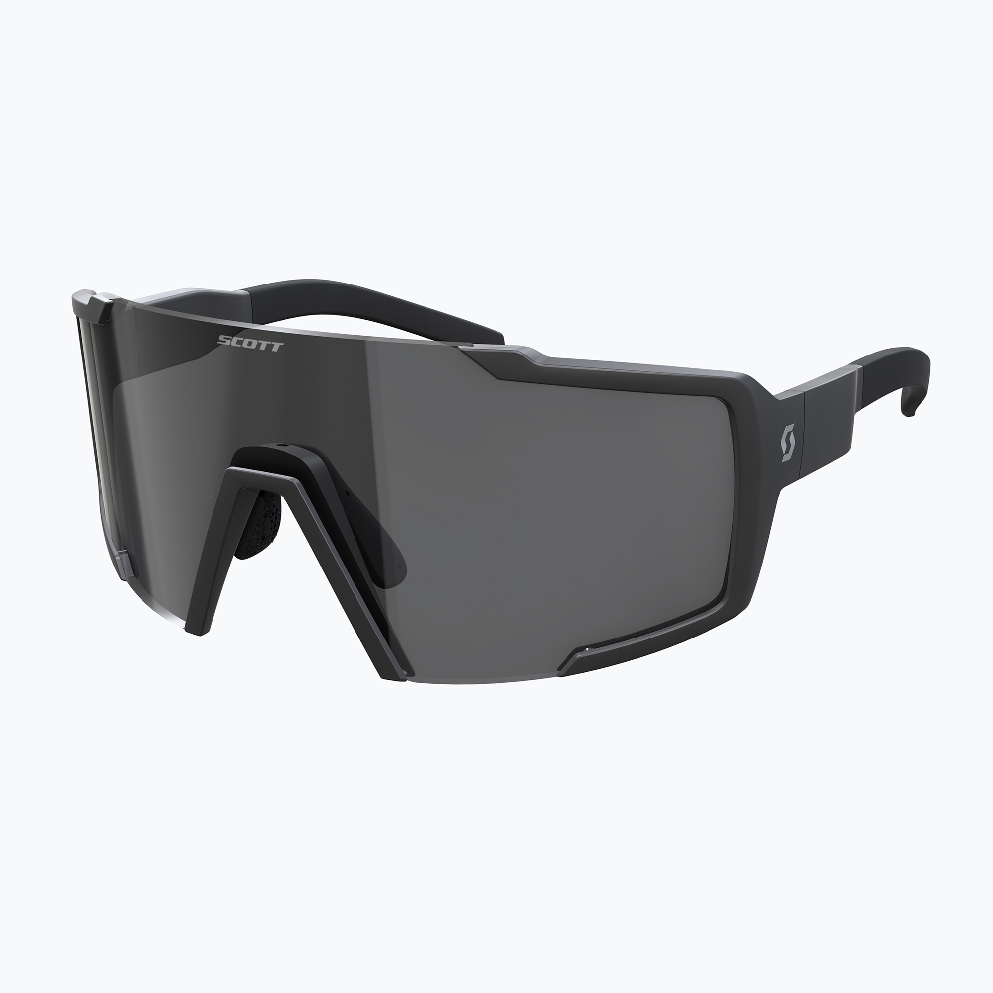 SCOTT Shield Compact black matt/grey sunglasses (S-M)