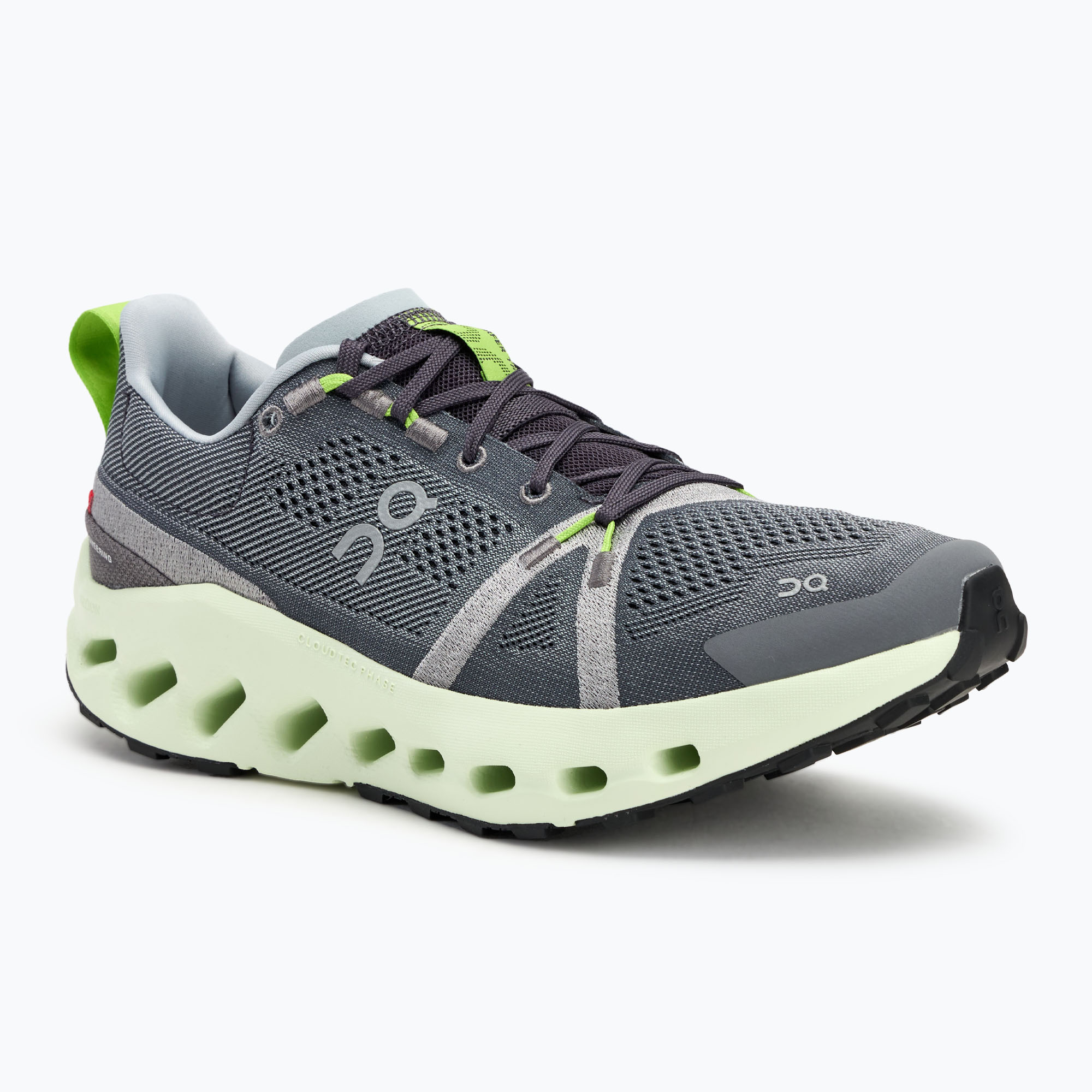 Men's On Running Cloudsurfer Trail iron/lima running shoes (42 EU)