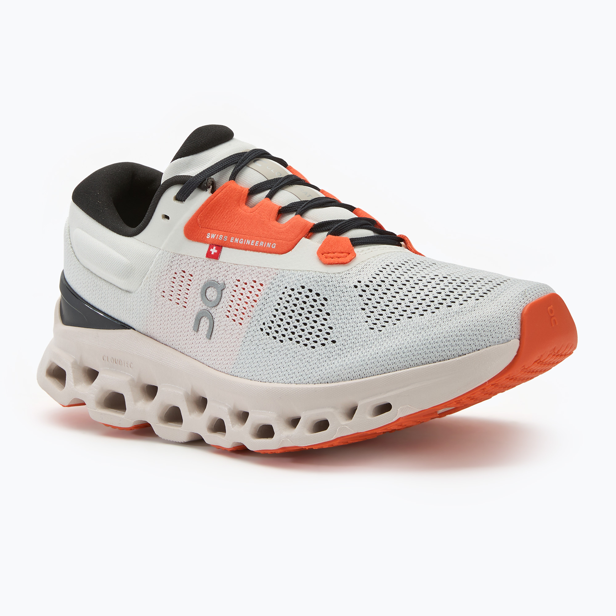 Women's On Running Cloudstratus 3 white/sand running shoes (40.5 EU)